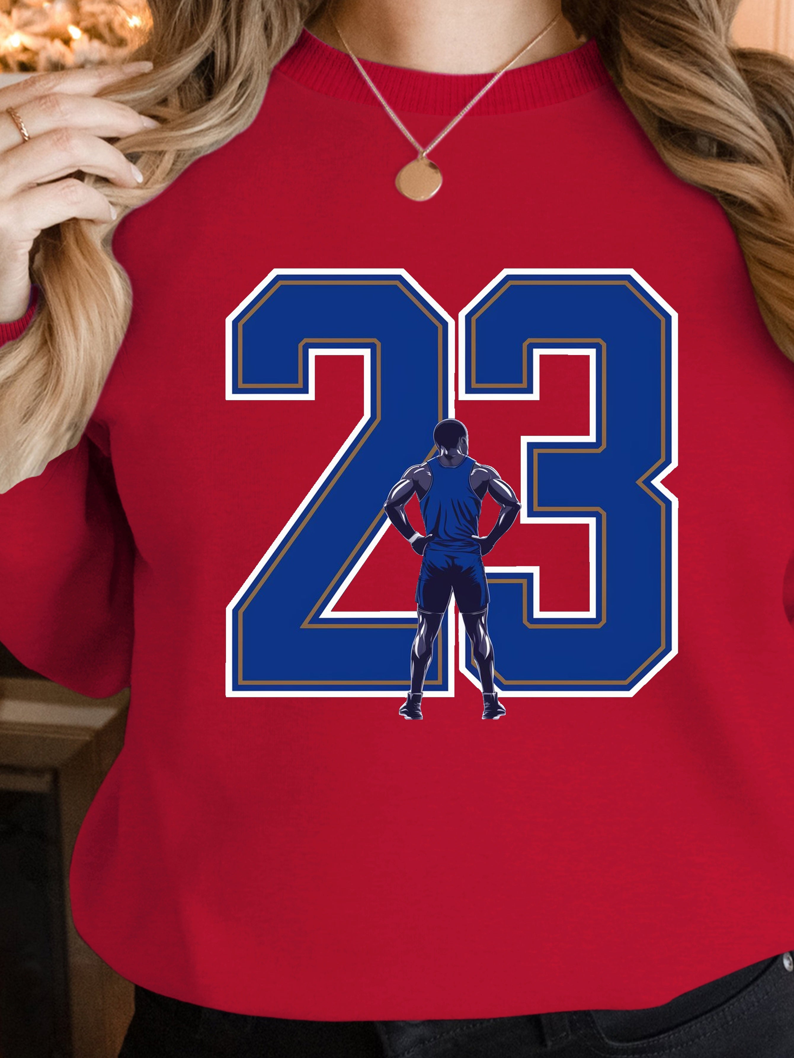 Athlete with number 23 women's sweatshirts