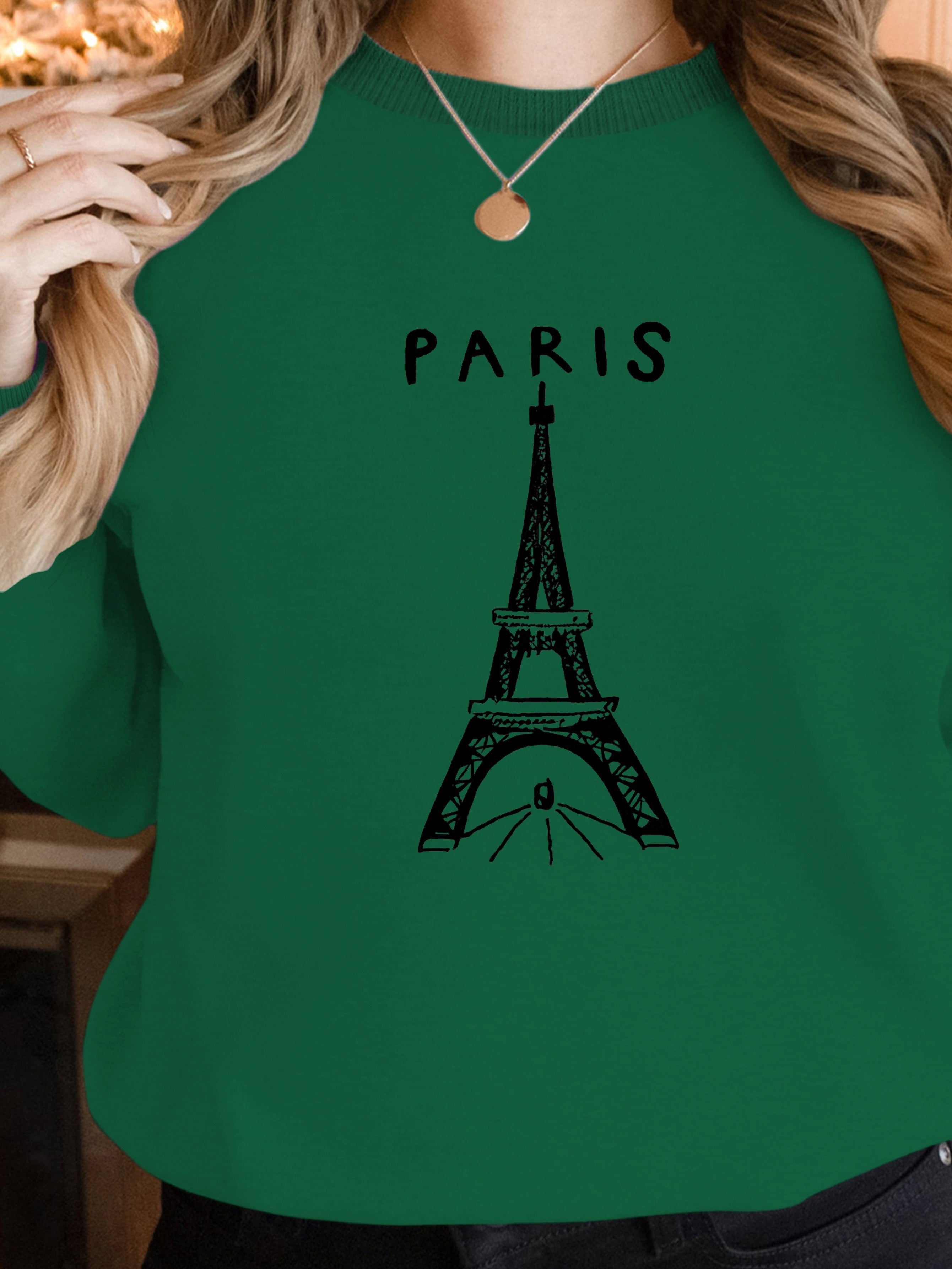 Minimalist Paris Map women's sweatshirts