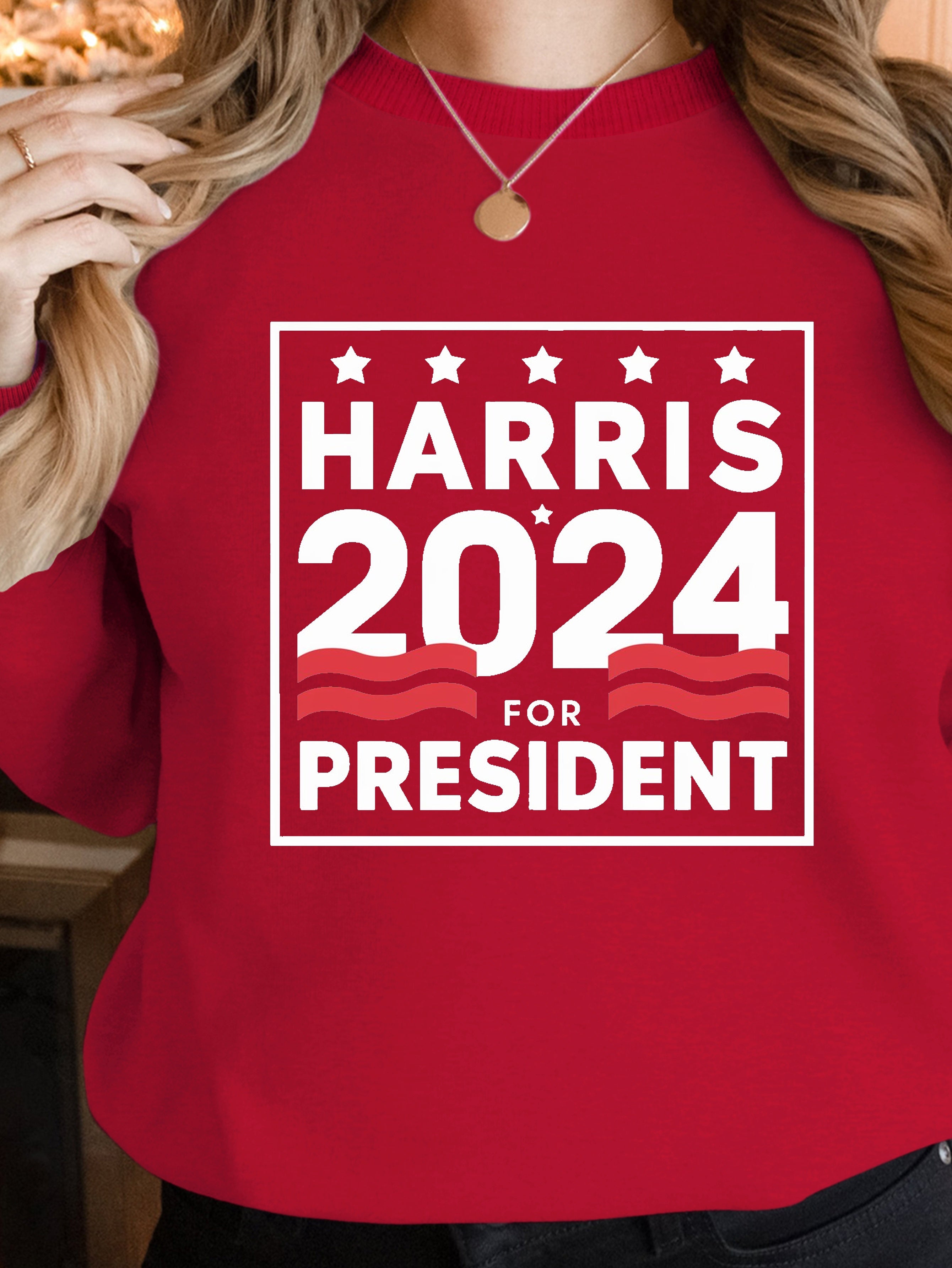 HARRIS 2024 campaign design women's sweatshirts