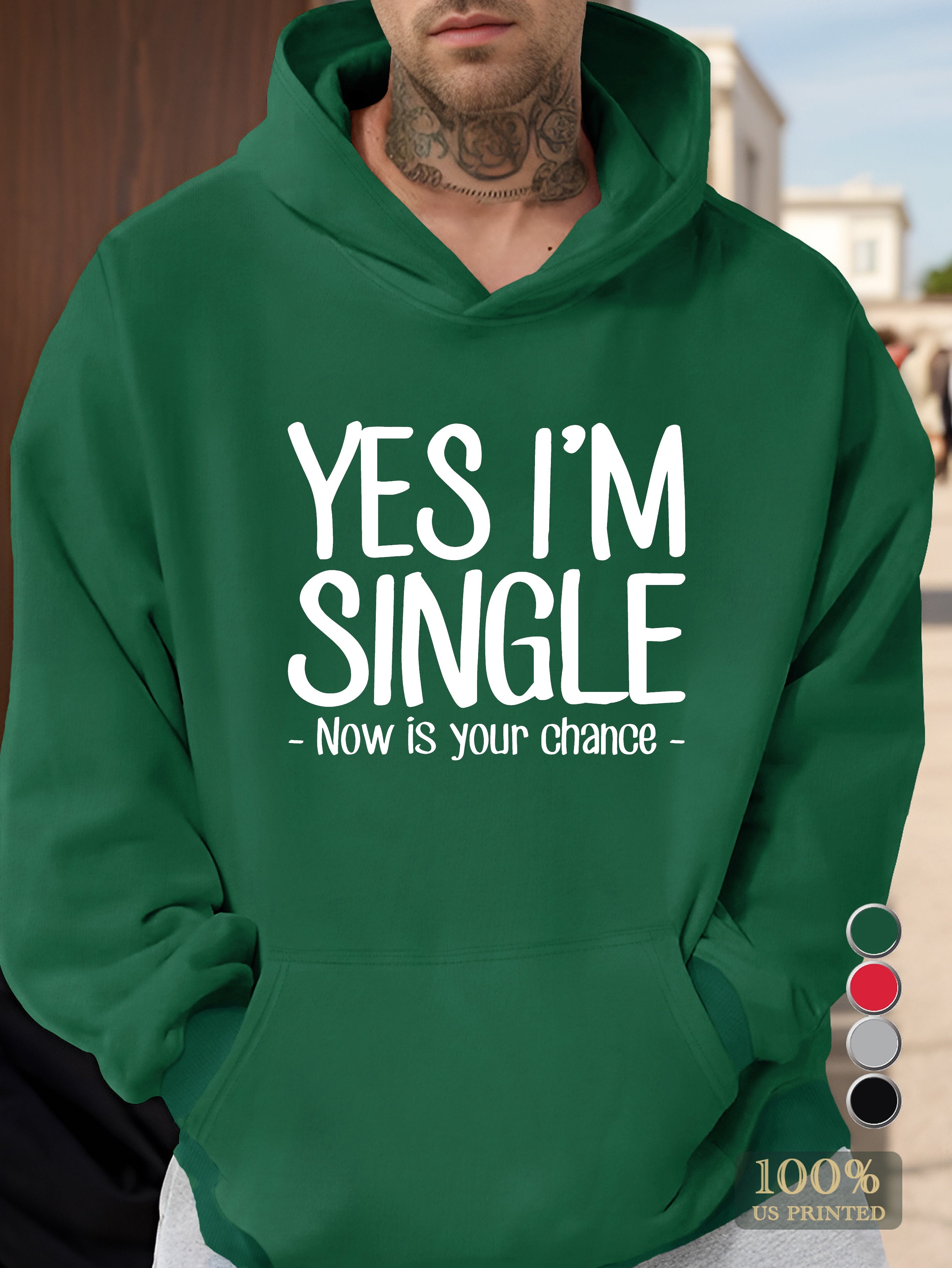 graphic Men's hooded sweatshirt