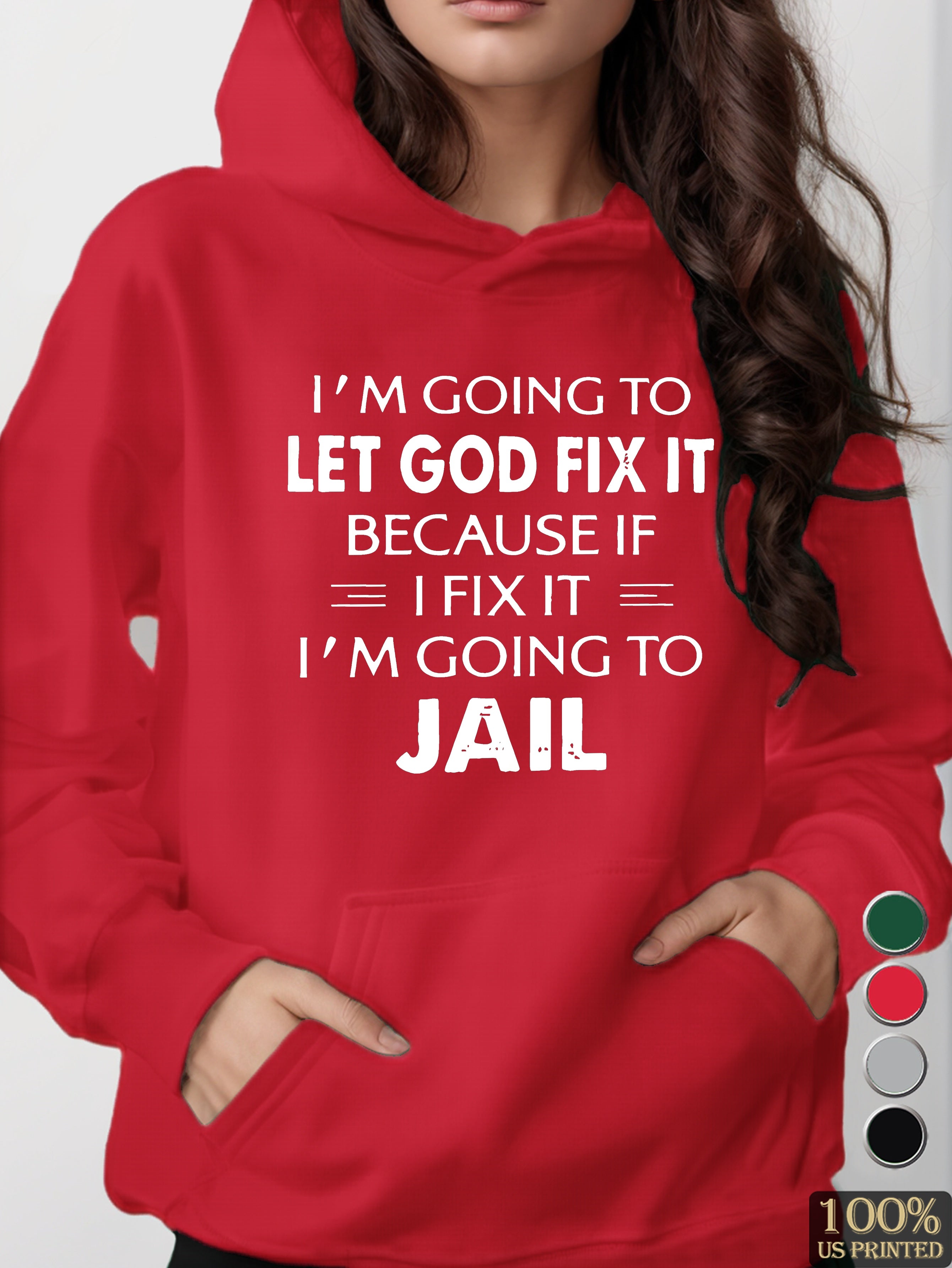 I M COING women's hooded sweatshirt