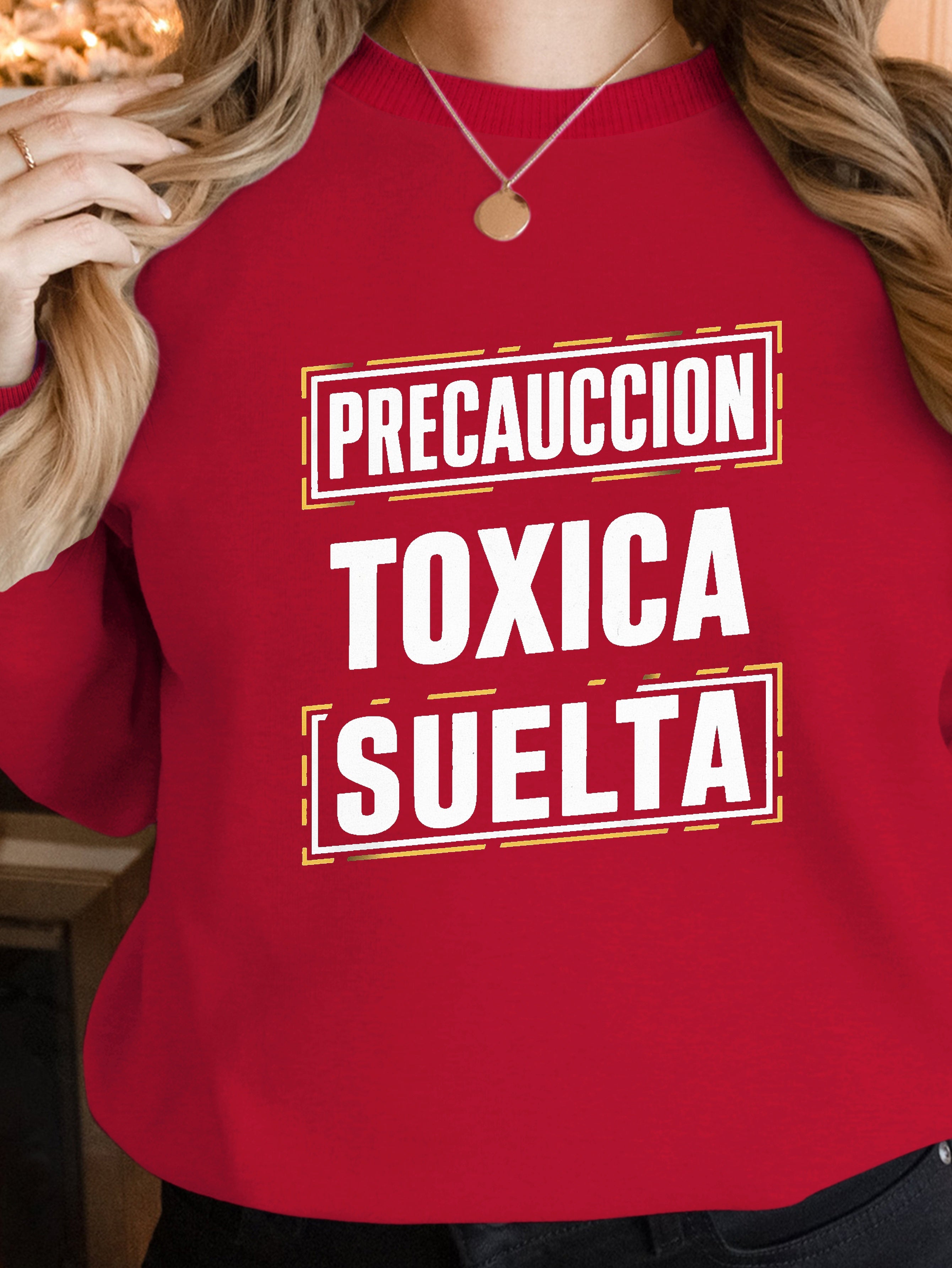 LOOSE TOXIC CAUTION women's sweatshirts