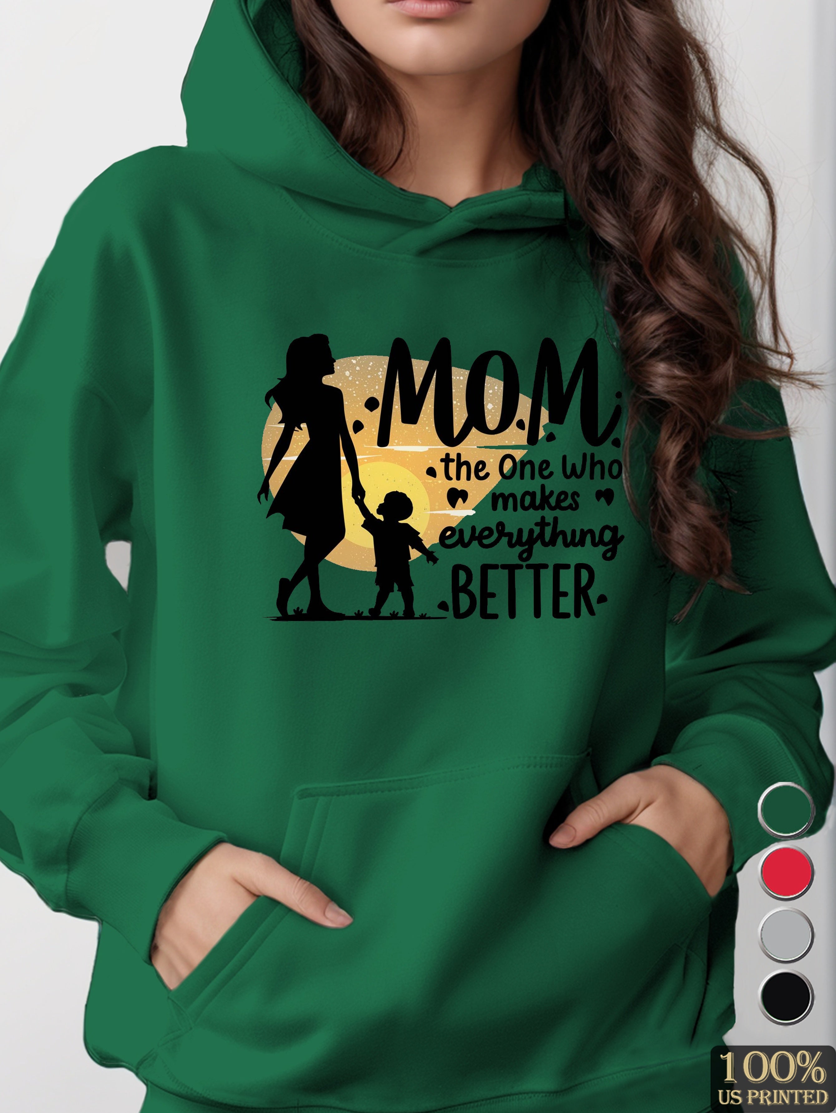 graphic women's hooded sweatshirt