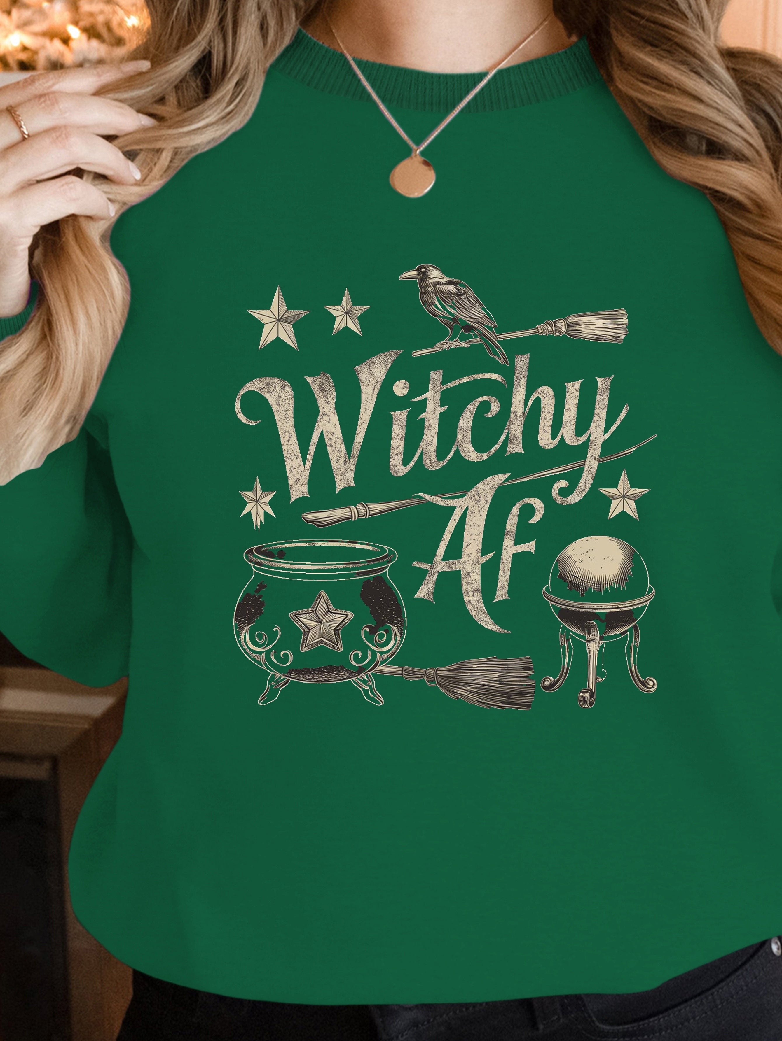 Witchy AF women's sweatshirts