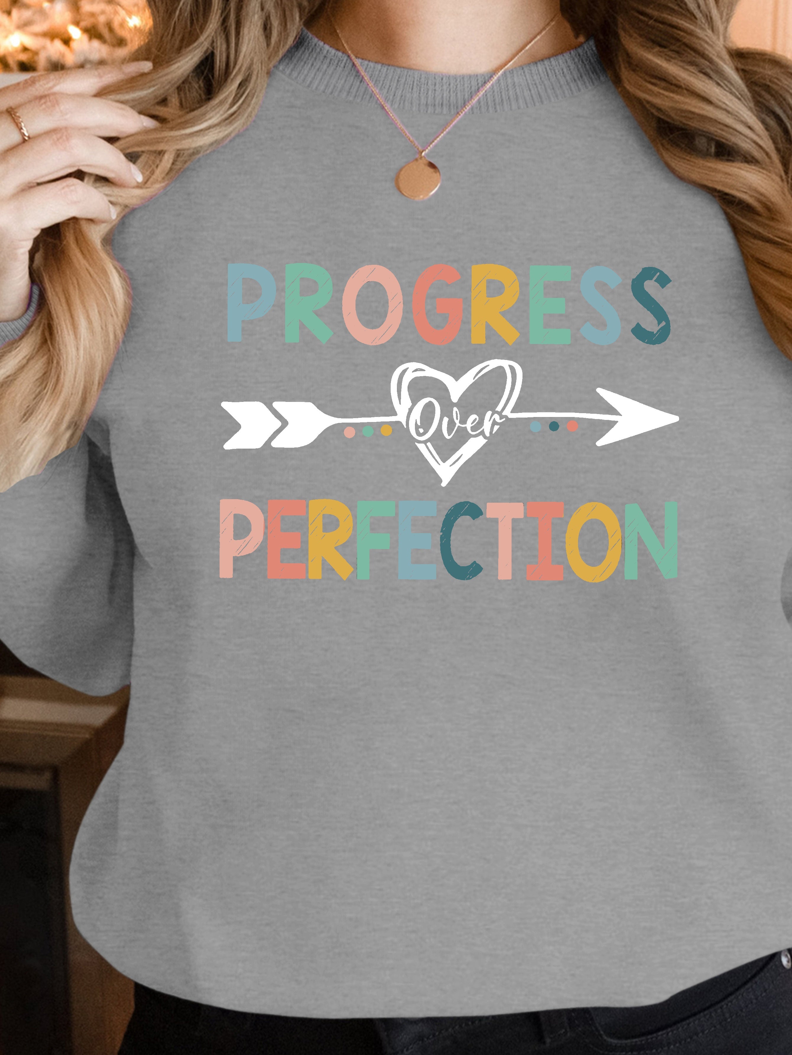 progress perfection women's sweatshirts