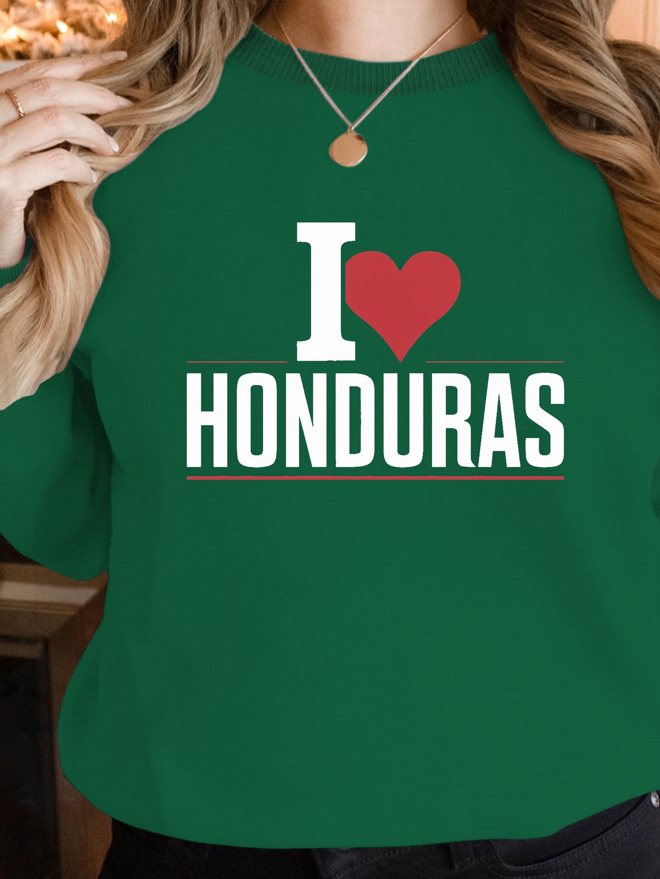 I heart HONDURAS women's sweatshirts