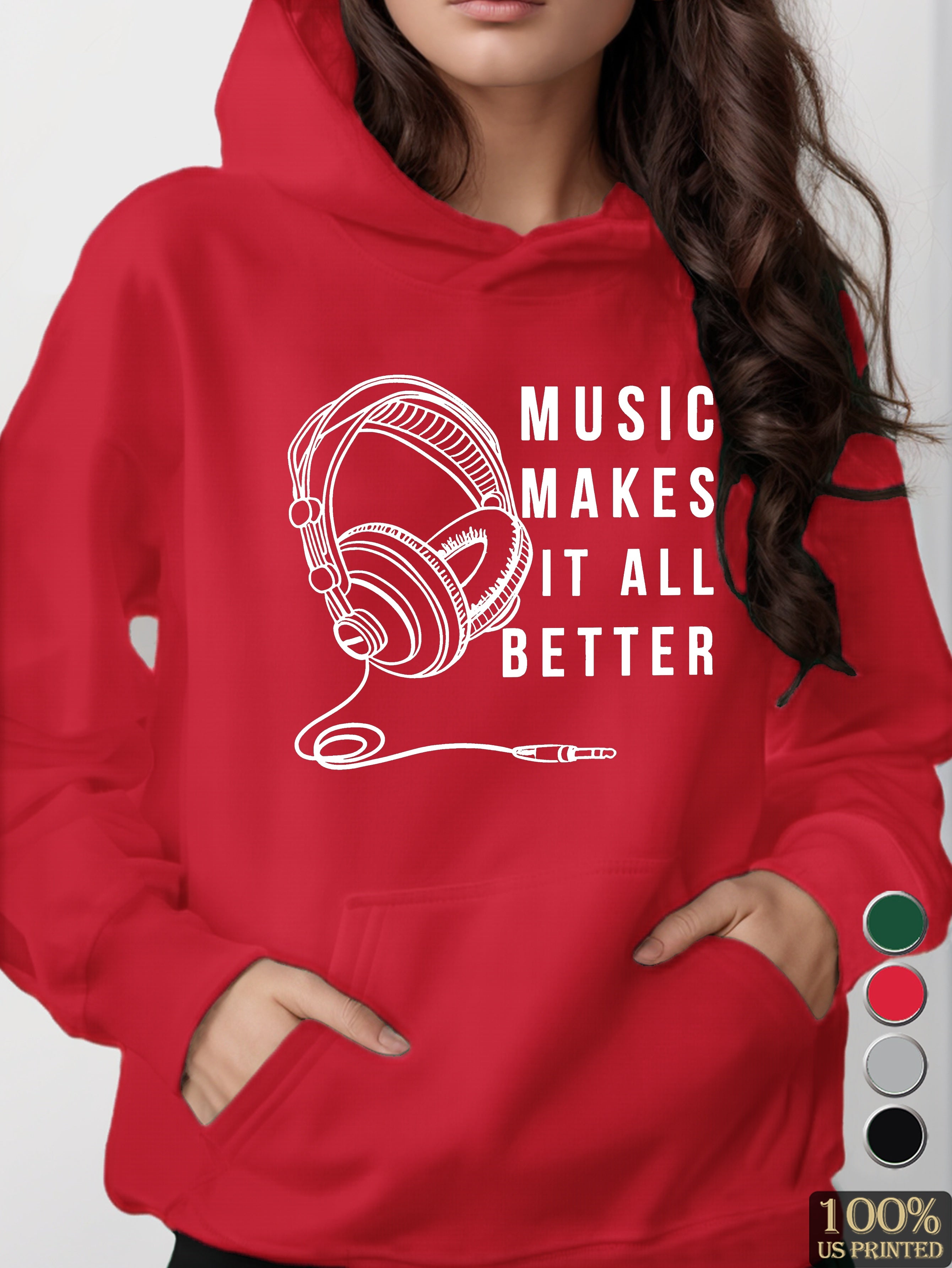 graphic women's hooded sweatshirt