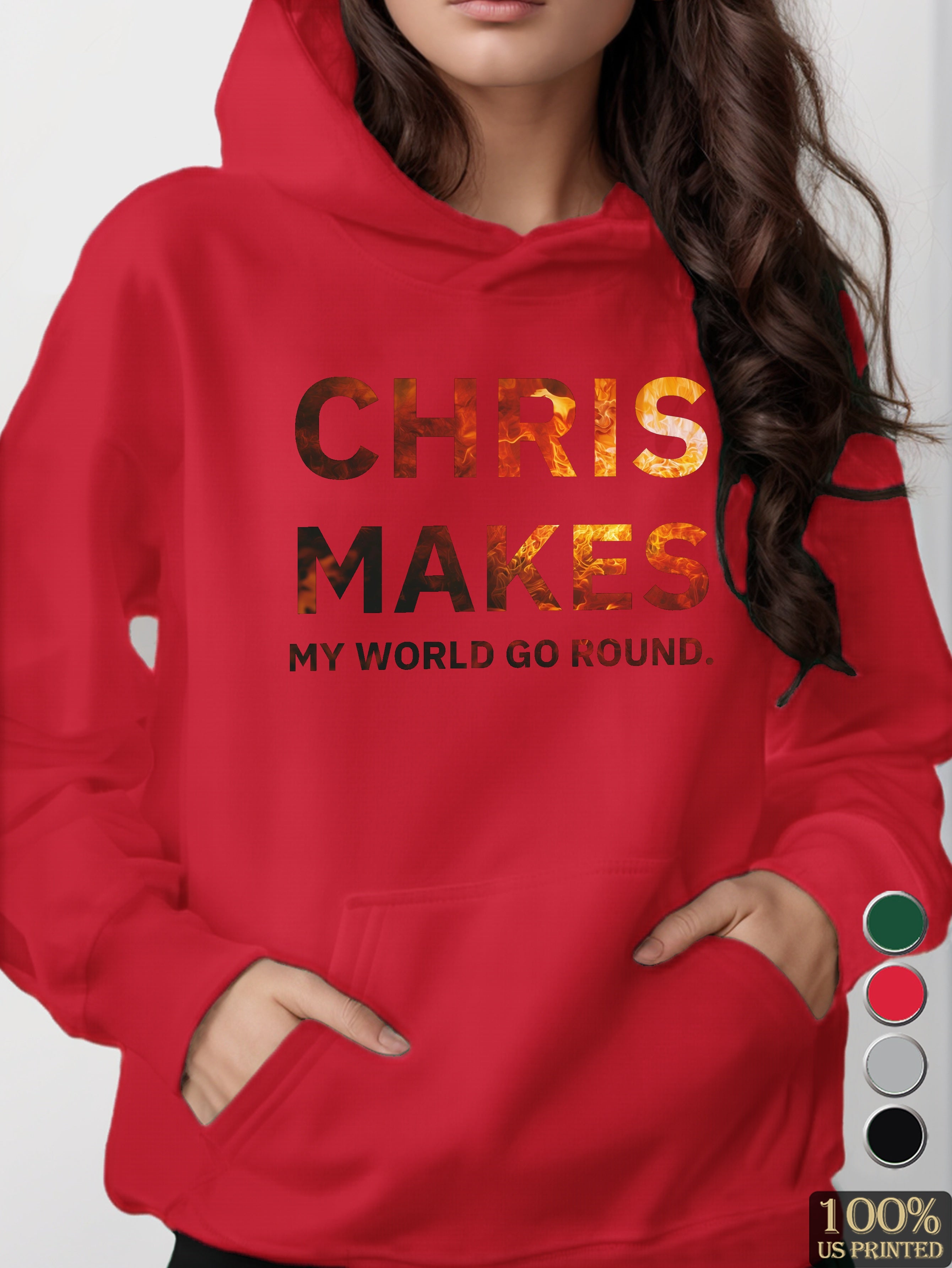 graphic women's hooded sweatshirt