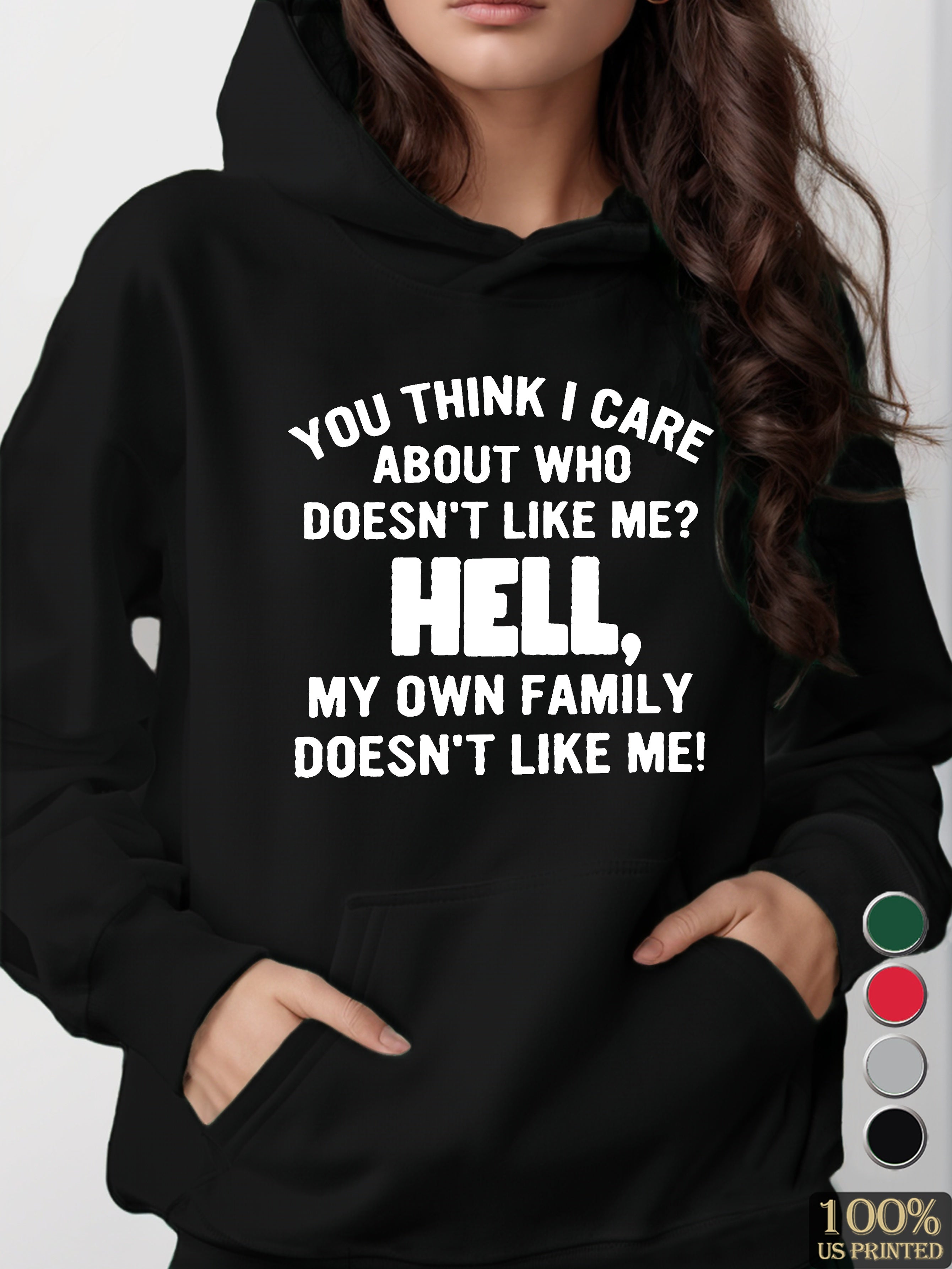 graphic women's hooded sweatshirt