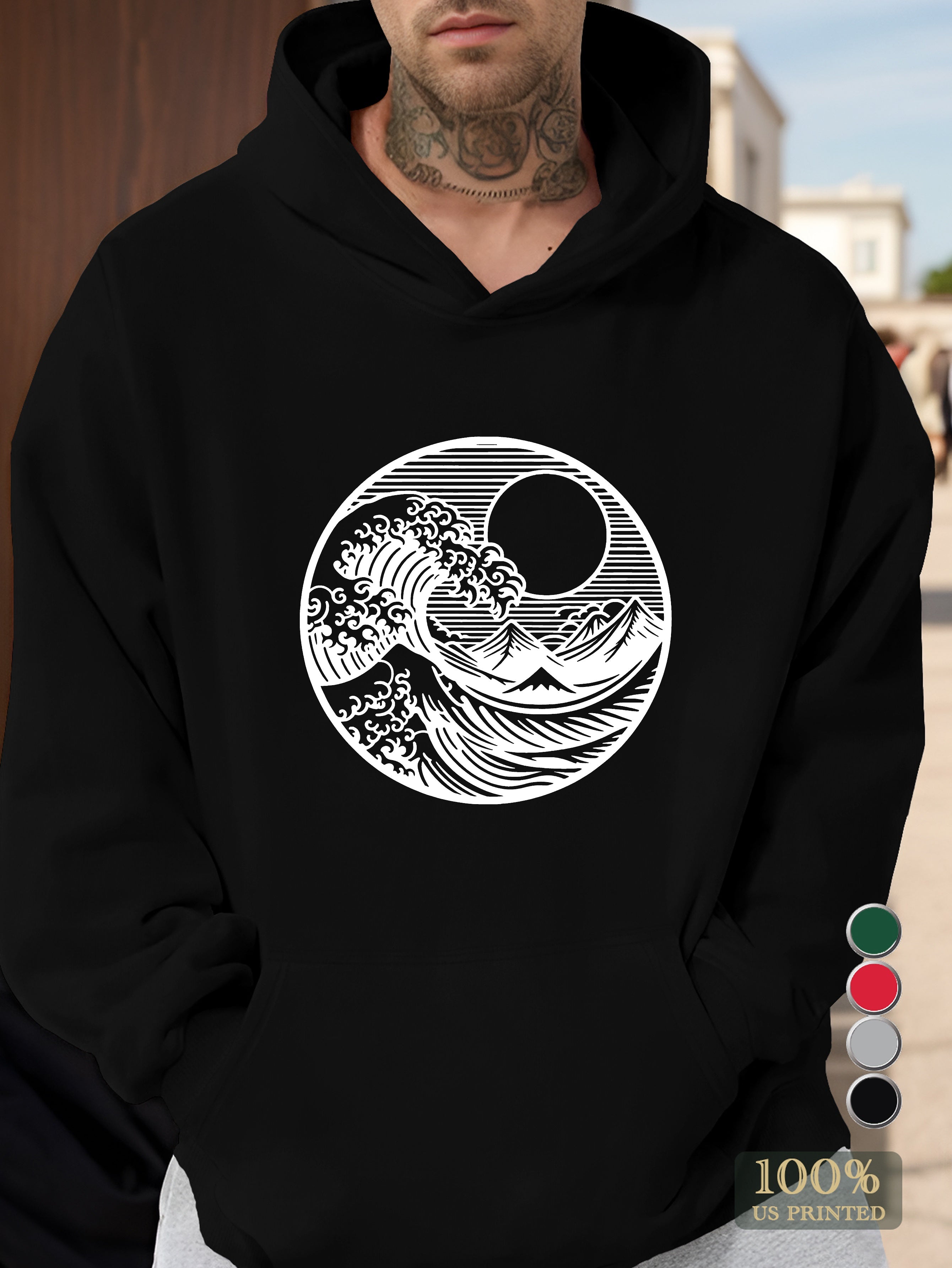 Waves Men's hooded sweatshirt