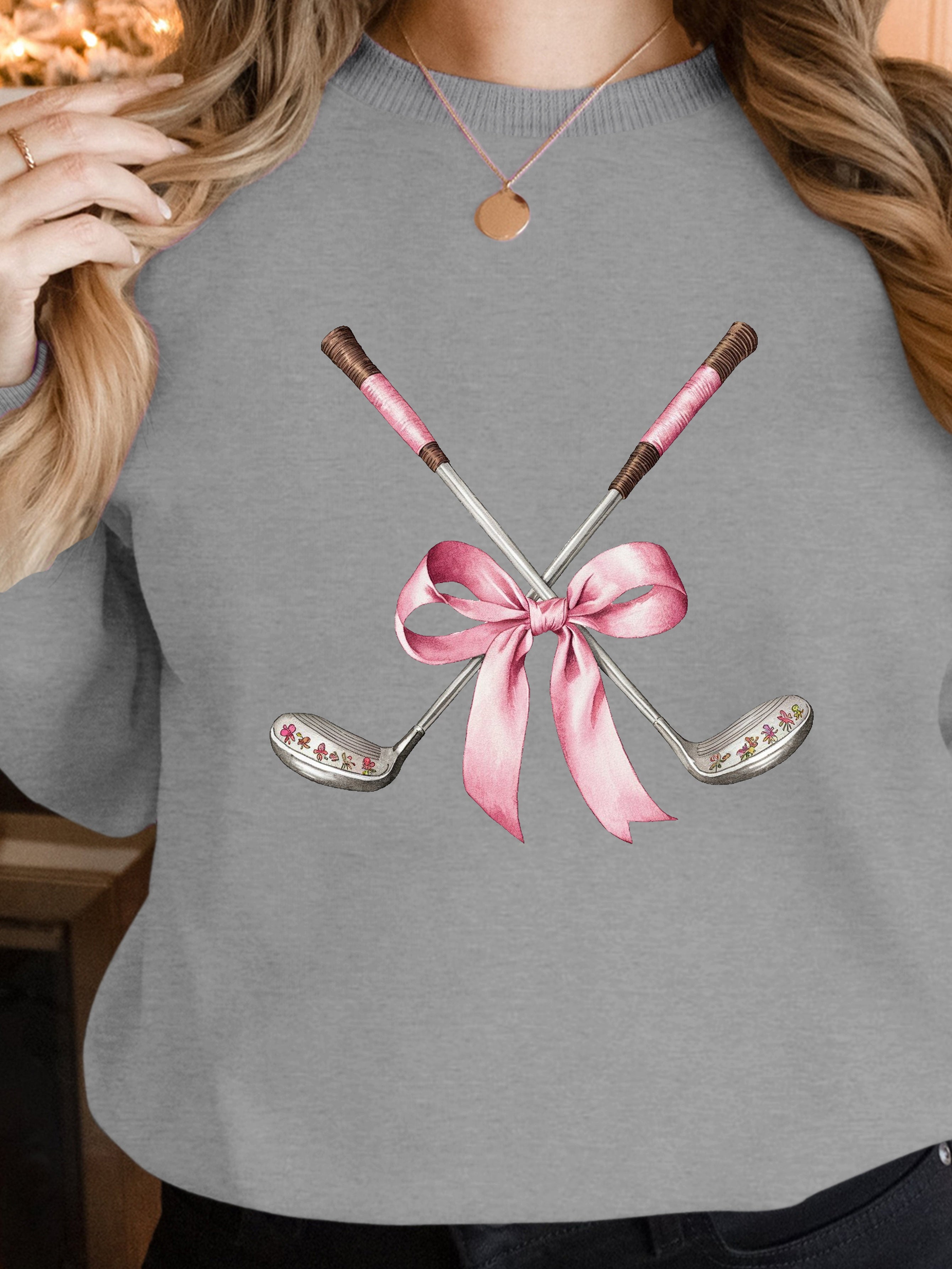 vintage golf club illustration women's sweatshirts