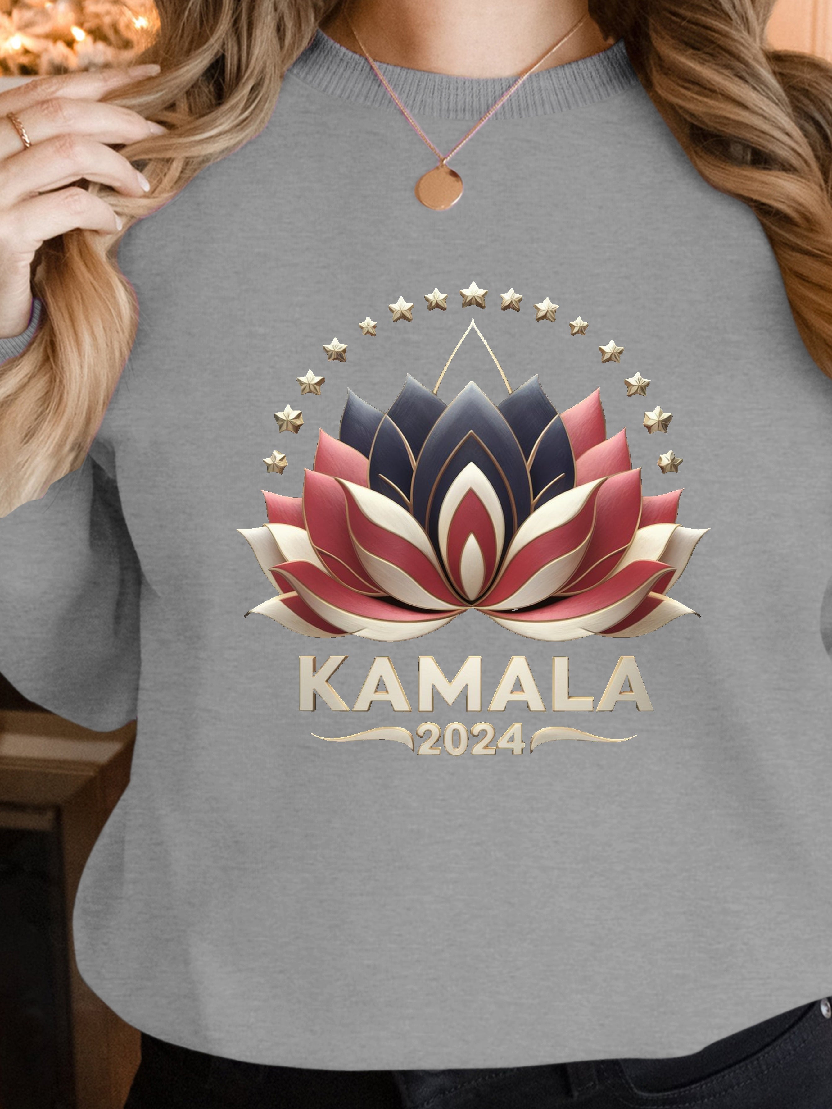 Kamala Harris 2024 lotus women's sweatshirts
