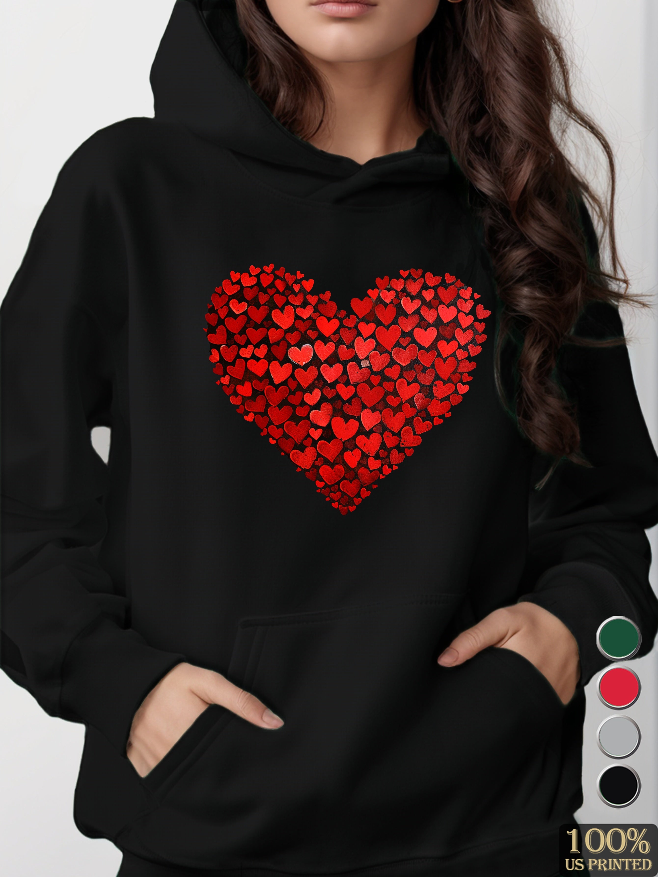 graphic women's hooded sweatshirt