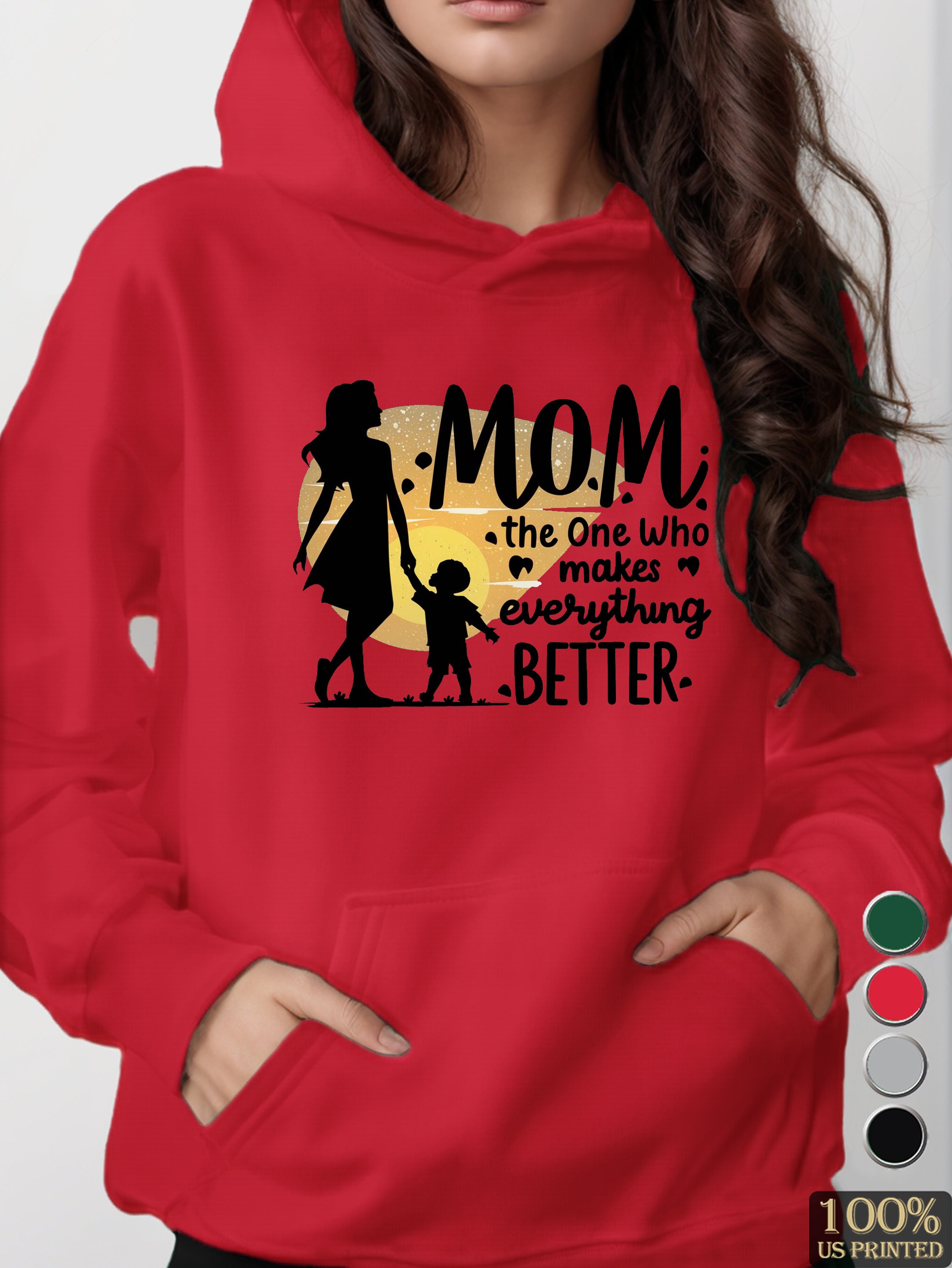 graphic women's hooded sweatshirt