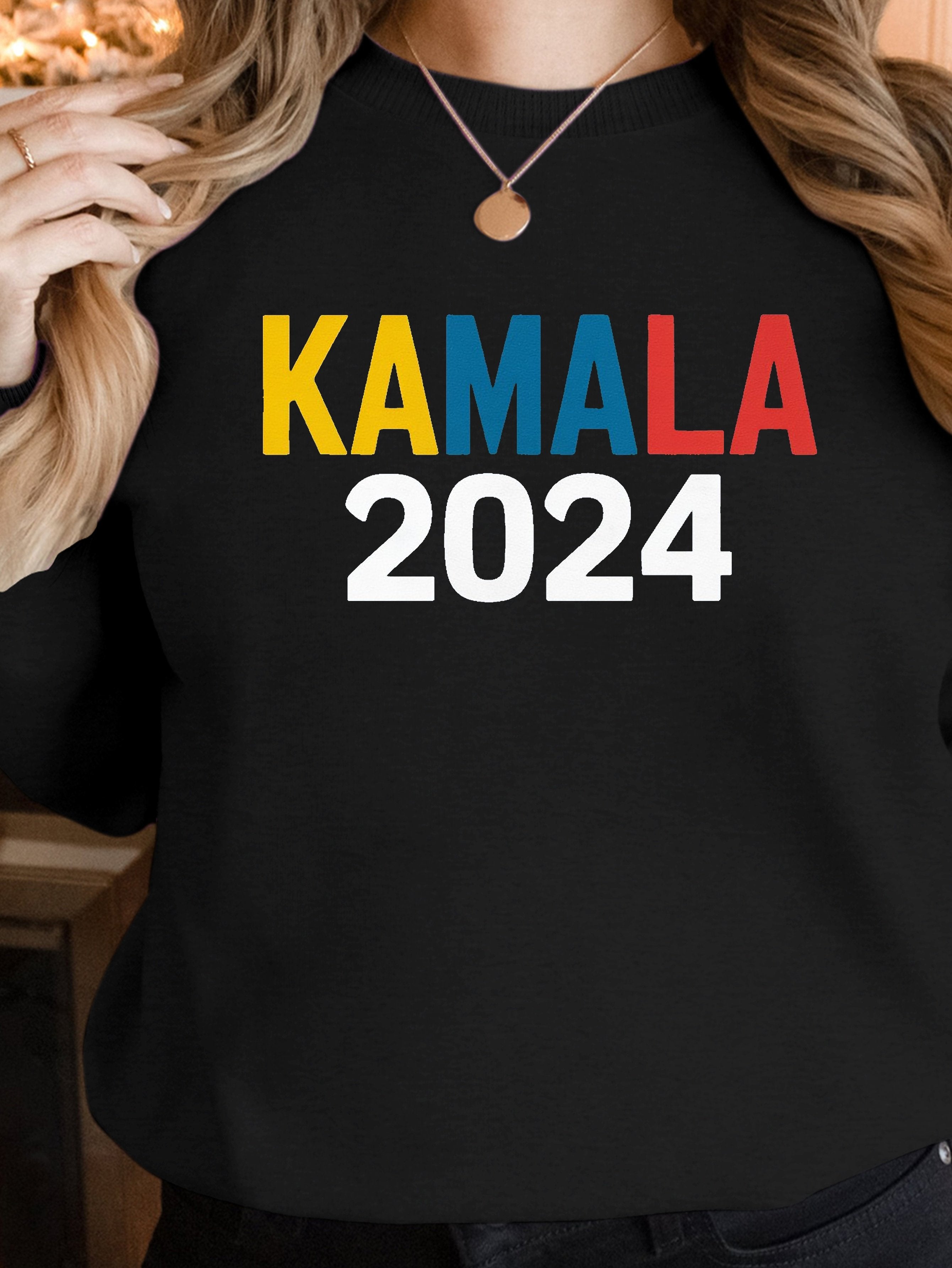 KAMALA 2024 illustration women's sweatshirts