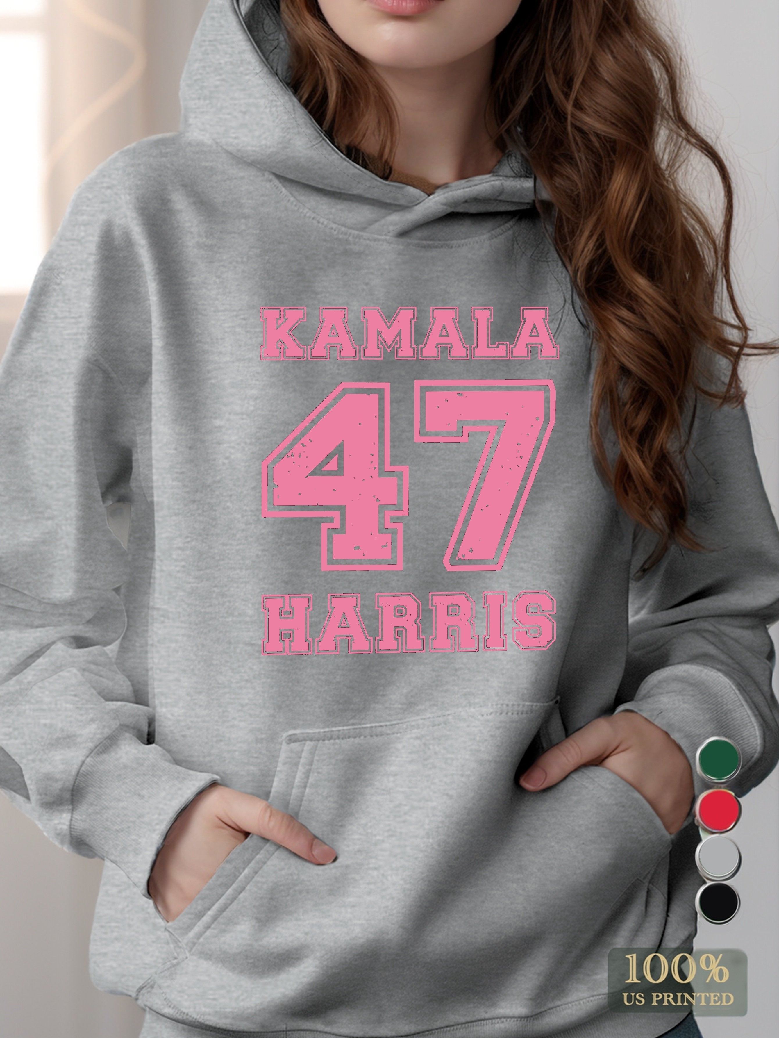 KAMALA 47 HARRIS women's hooded sweatshirt