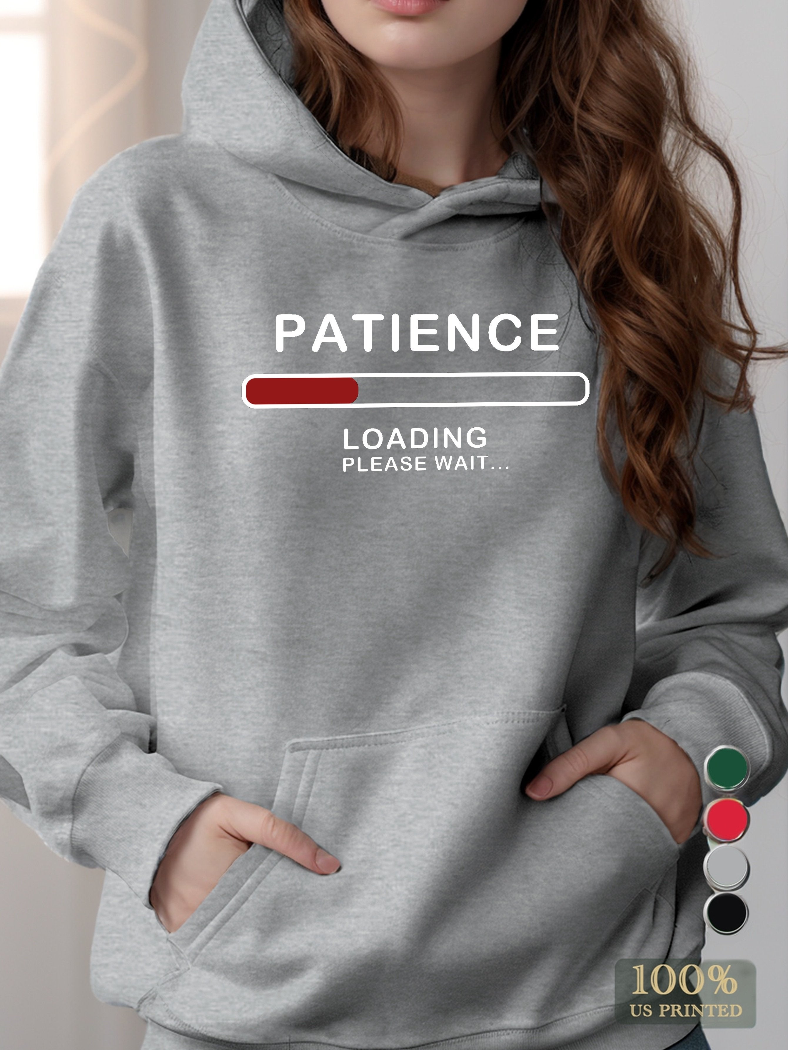 Loading women's hooded sweatshirt