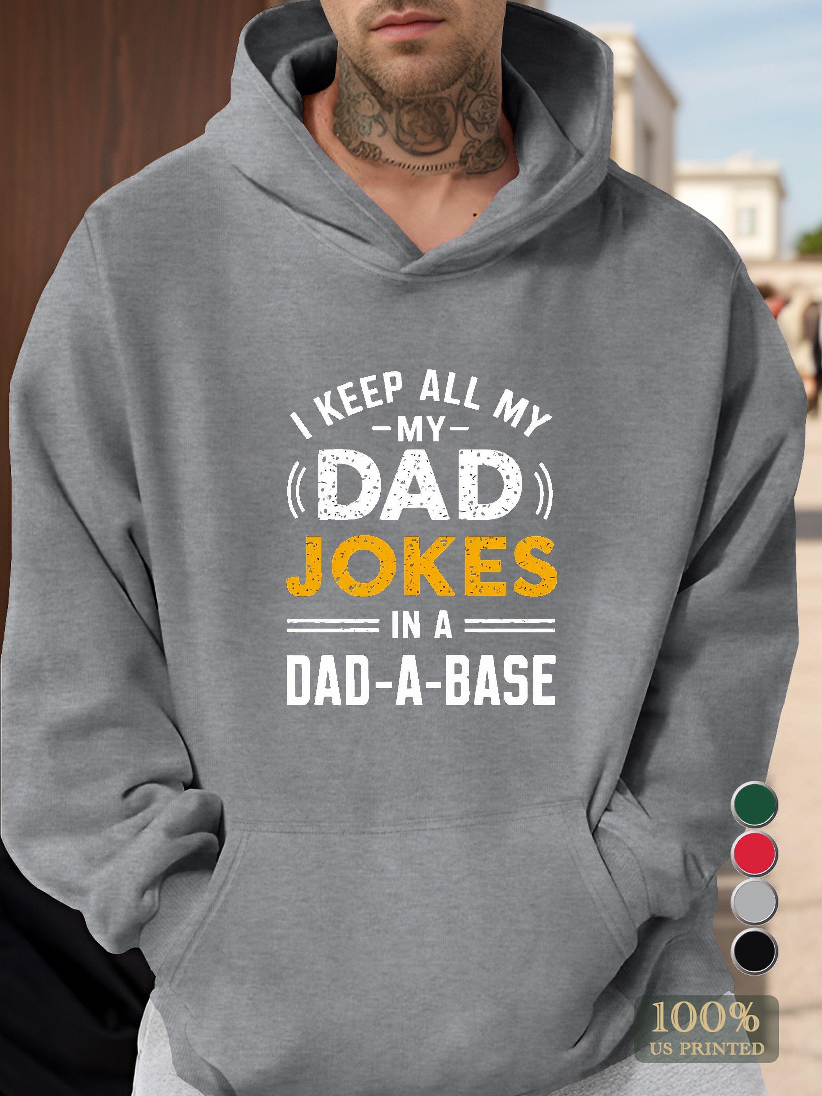 Dad Jokes Database Men's hooded sweatshirt