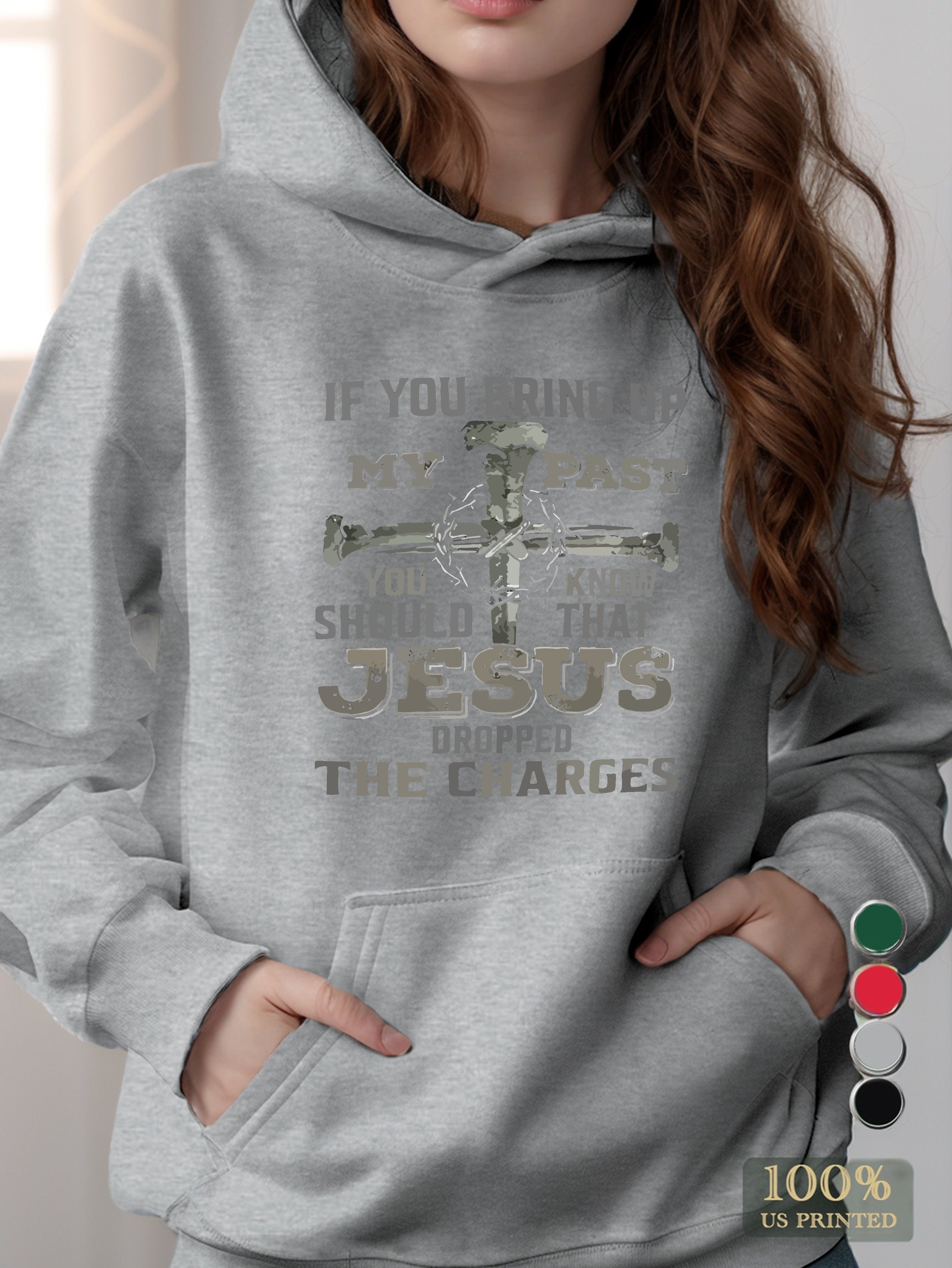 graphic women's hooded sweatshirt