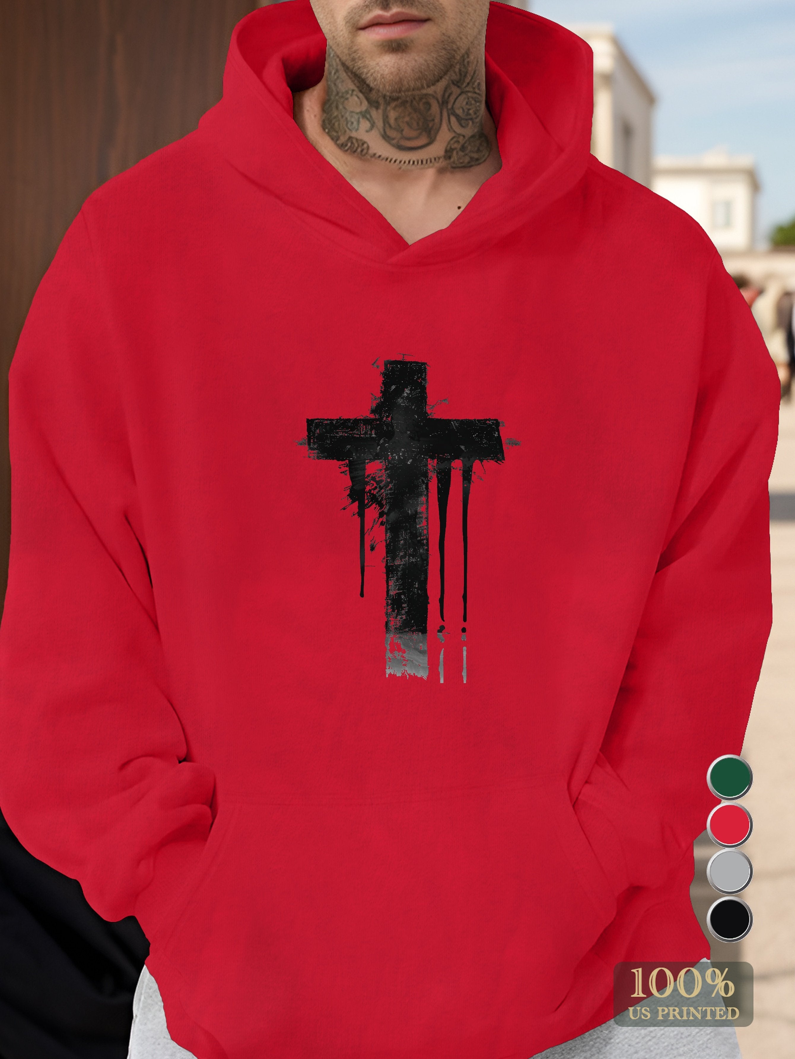 Cross Men's hooded sweatshirt