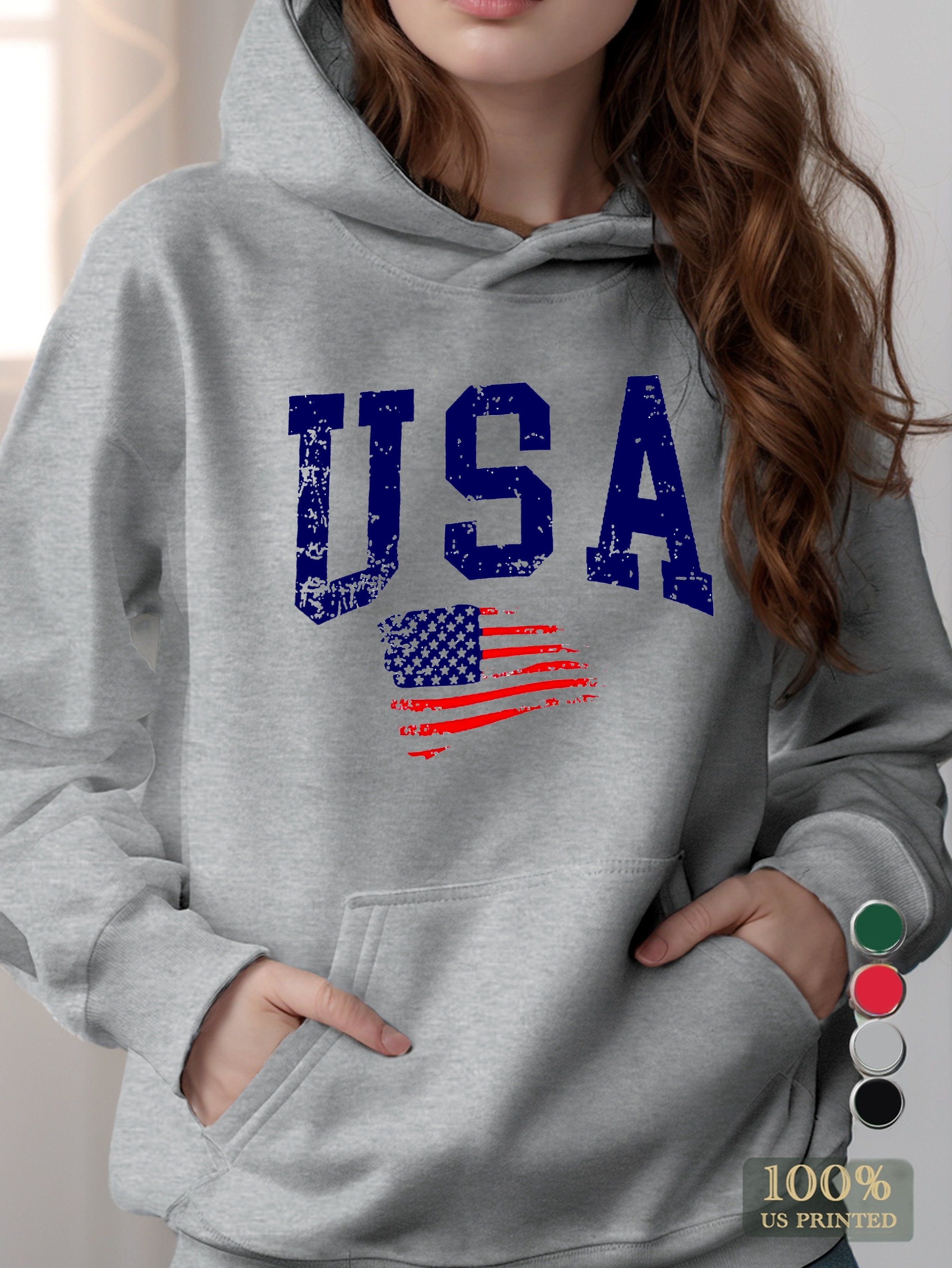 USA women's hooded sweatshirt