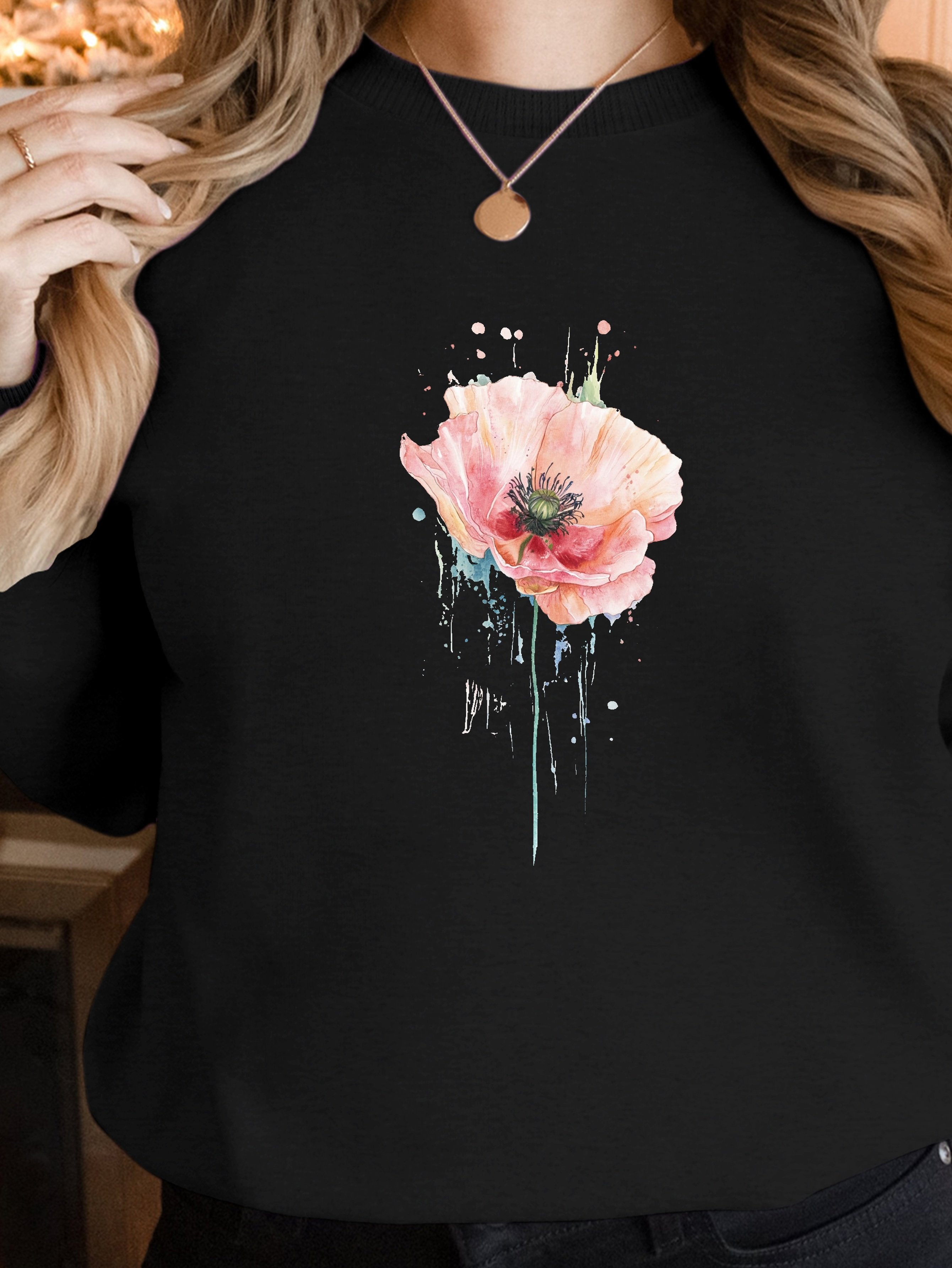 Flower women's sweatshirts