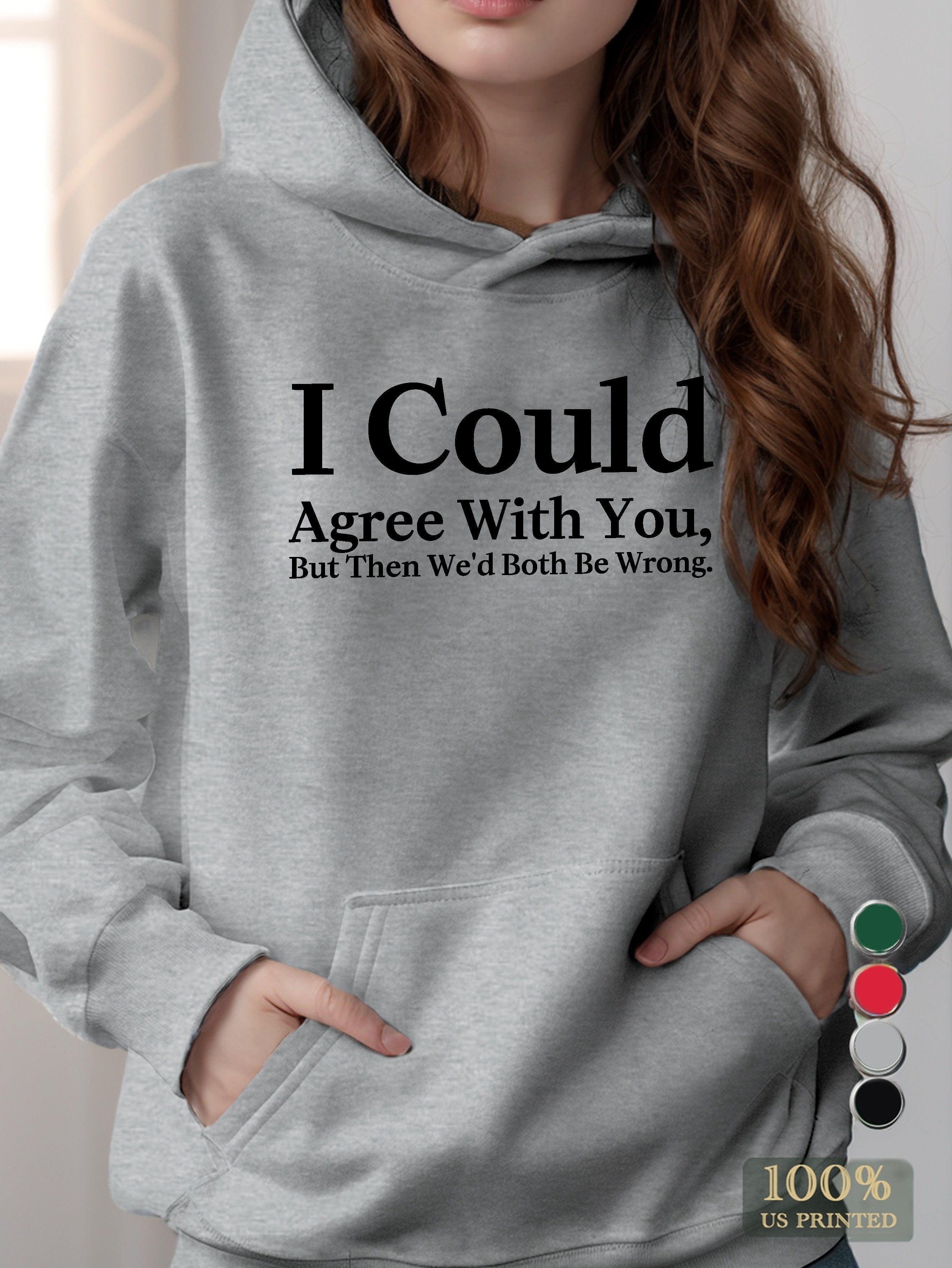 graphic women's hooded sweatshirt