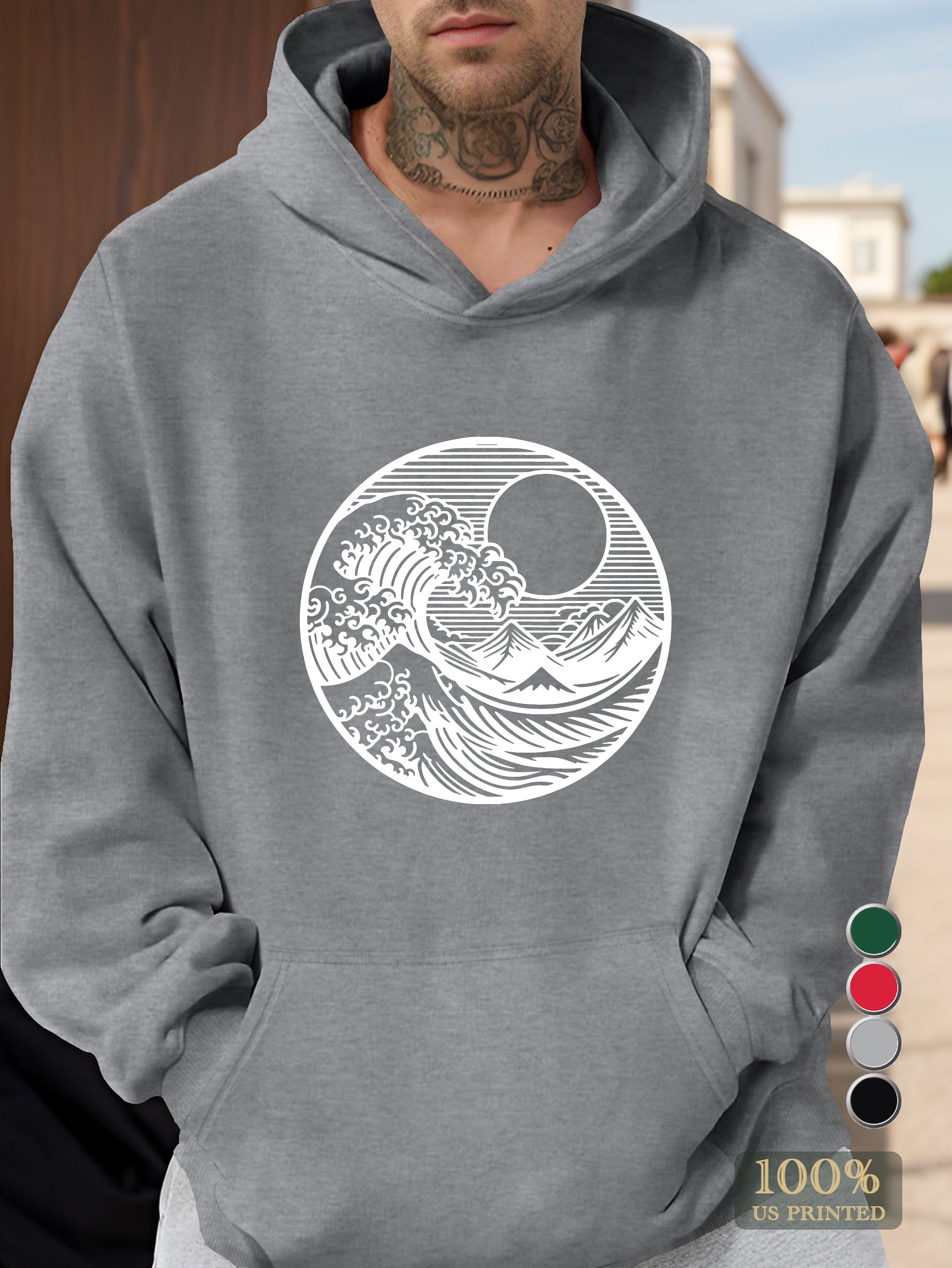 Waves Men's hooded sweatshirt