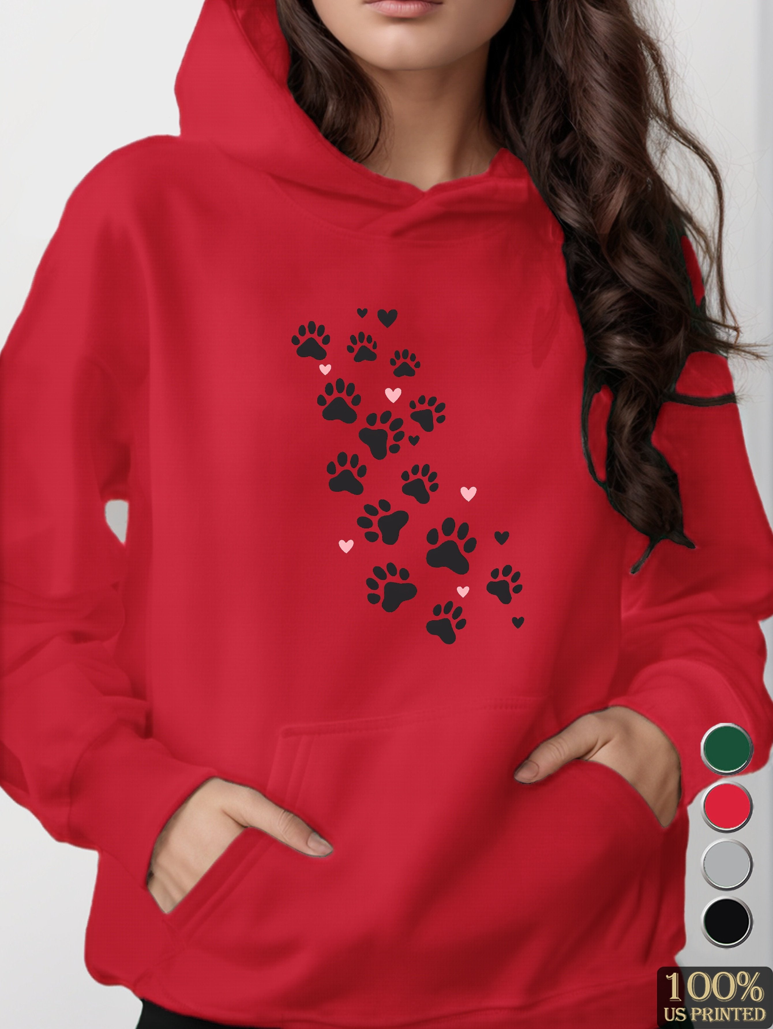 Love Footprints women's hooded sweatshirt