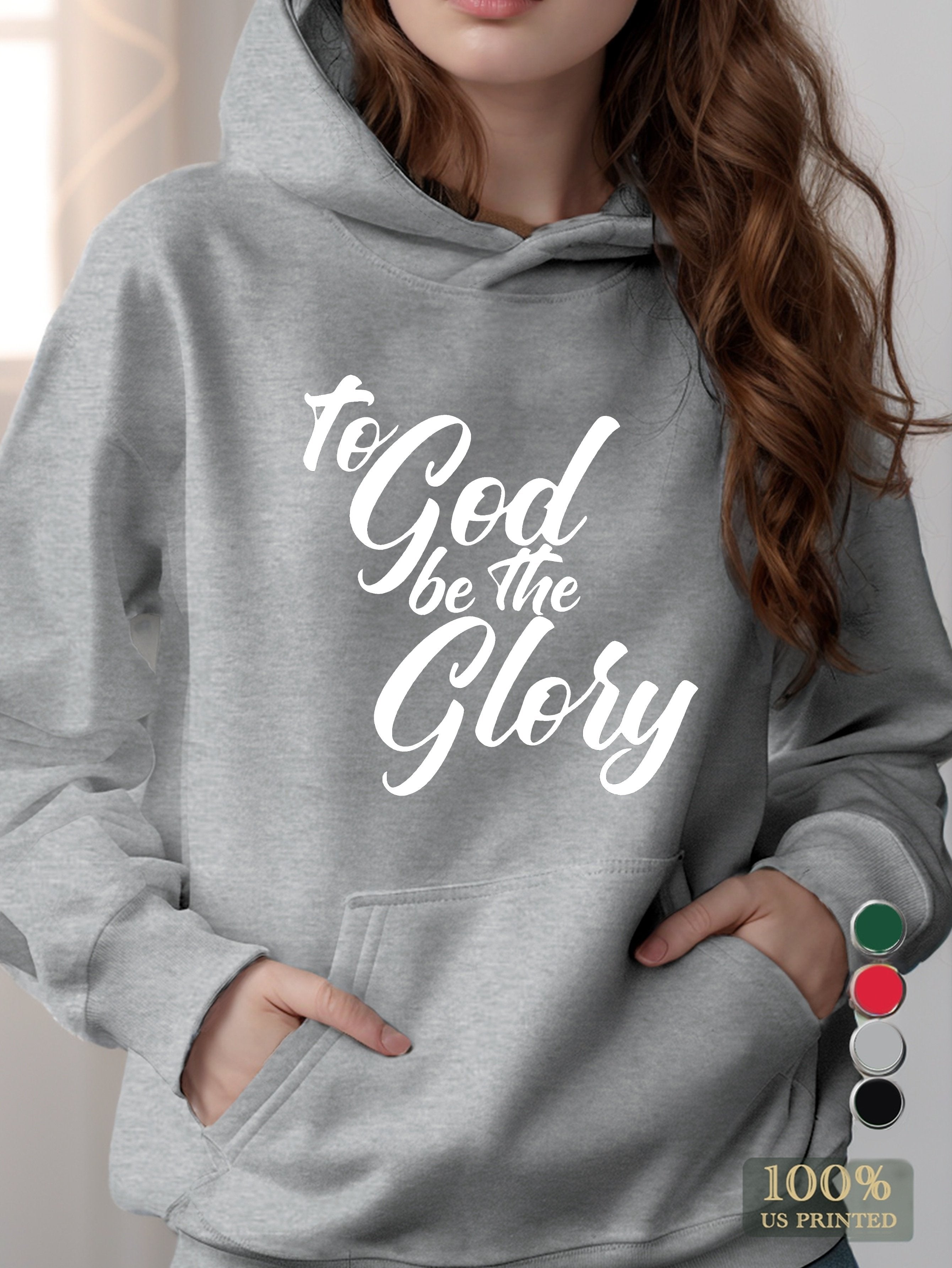 TO GOD women's hooded sweatshirt