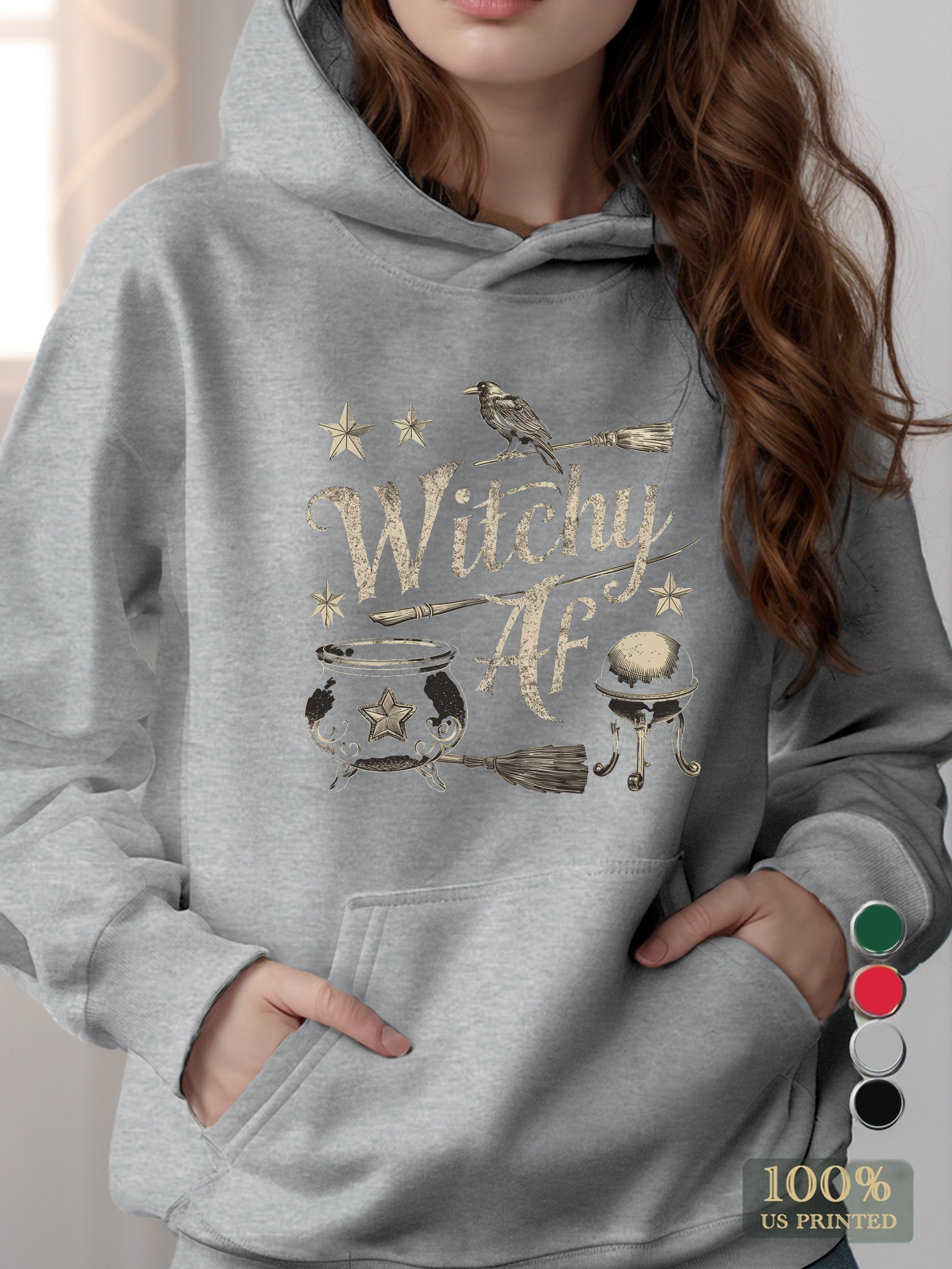 Witchy AF women's hooded sweatshirt