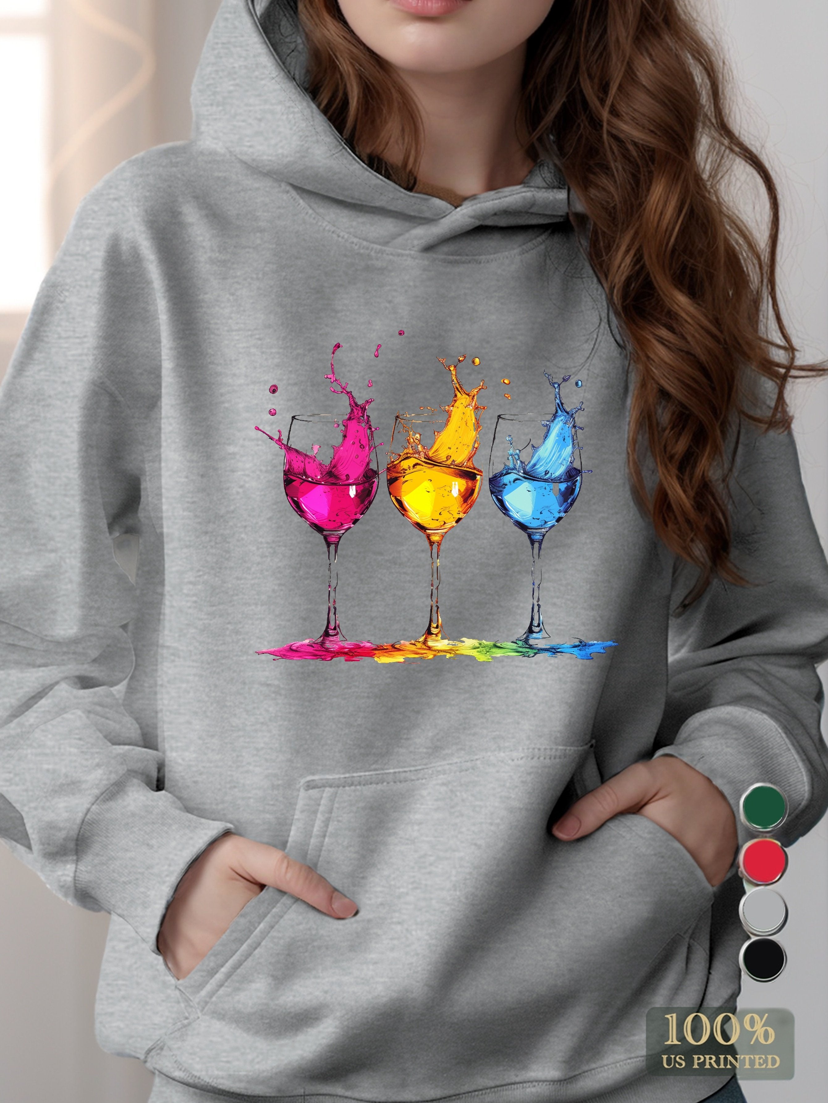 graphic women's hooded sweatshirt