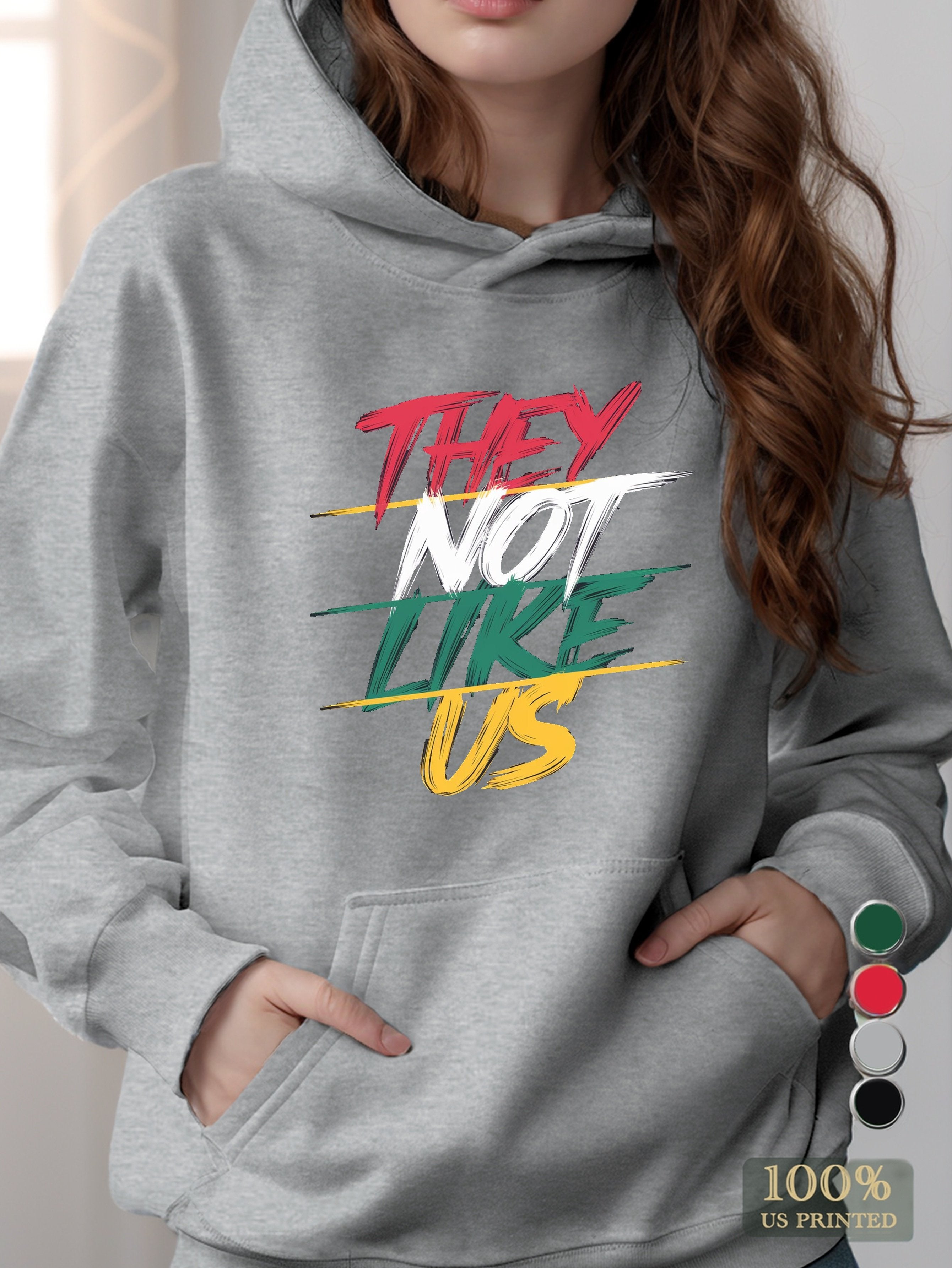 THEY NOT LIKE US women's hooded sweatshirt