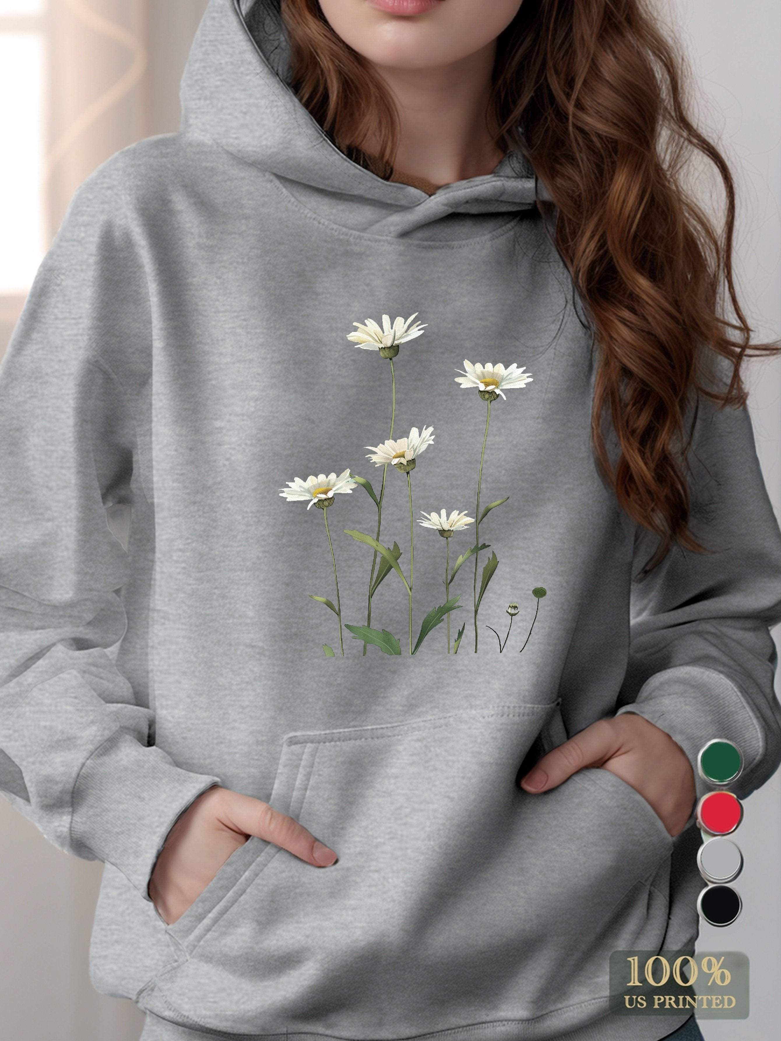 Daisy Bloom Stages women's hooded sweatshirt