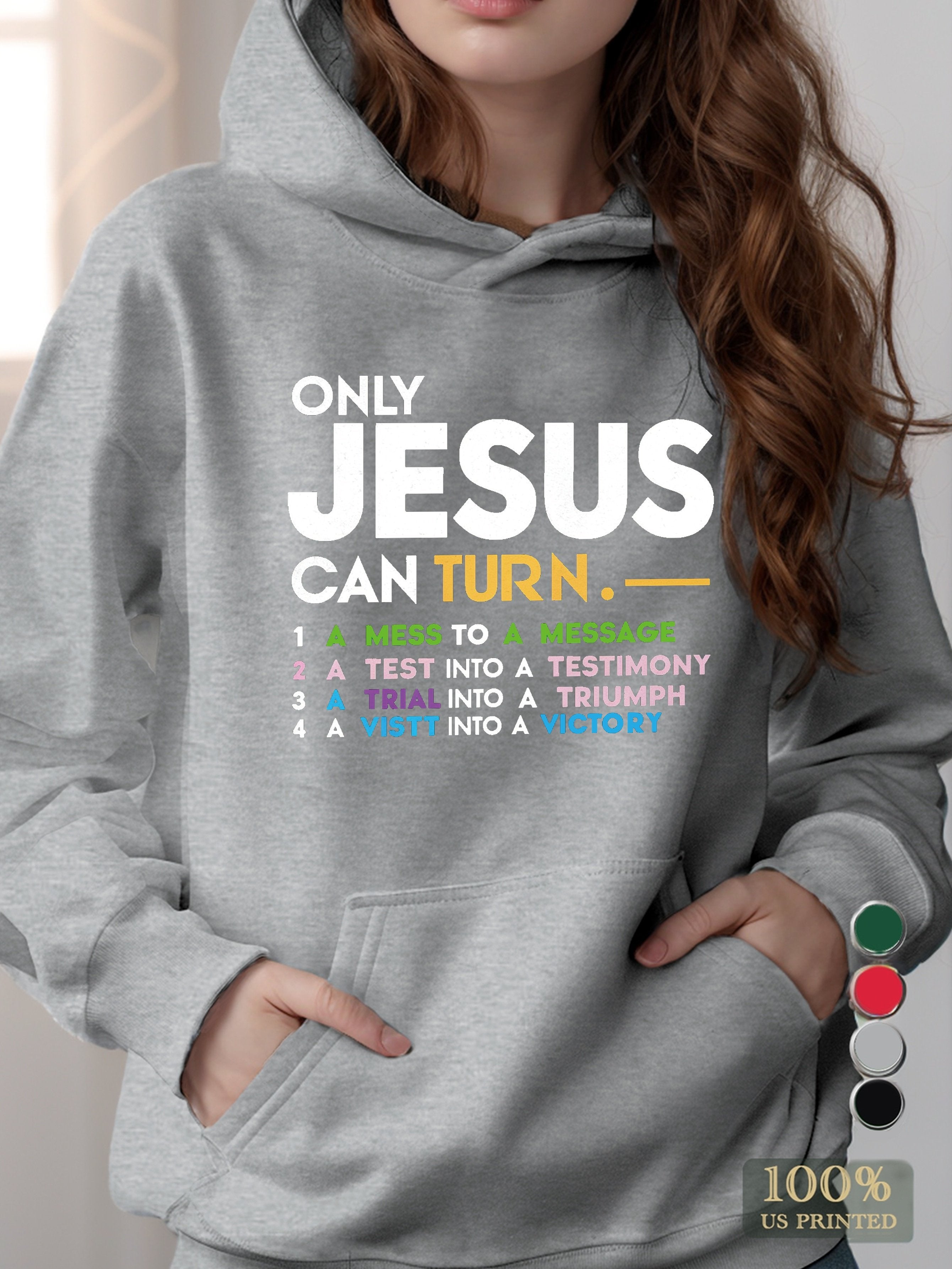 ONLY JESUS women's hooded sweatshirt