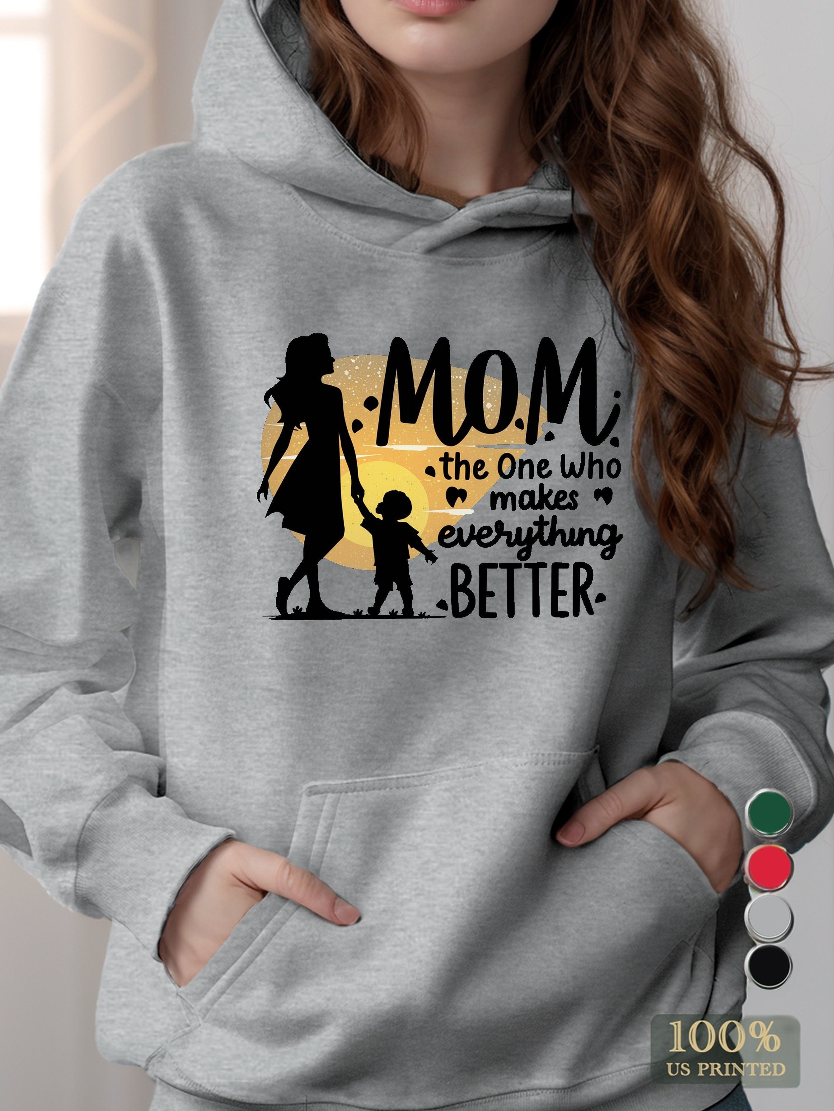 graphic women's hooded sweatshirt