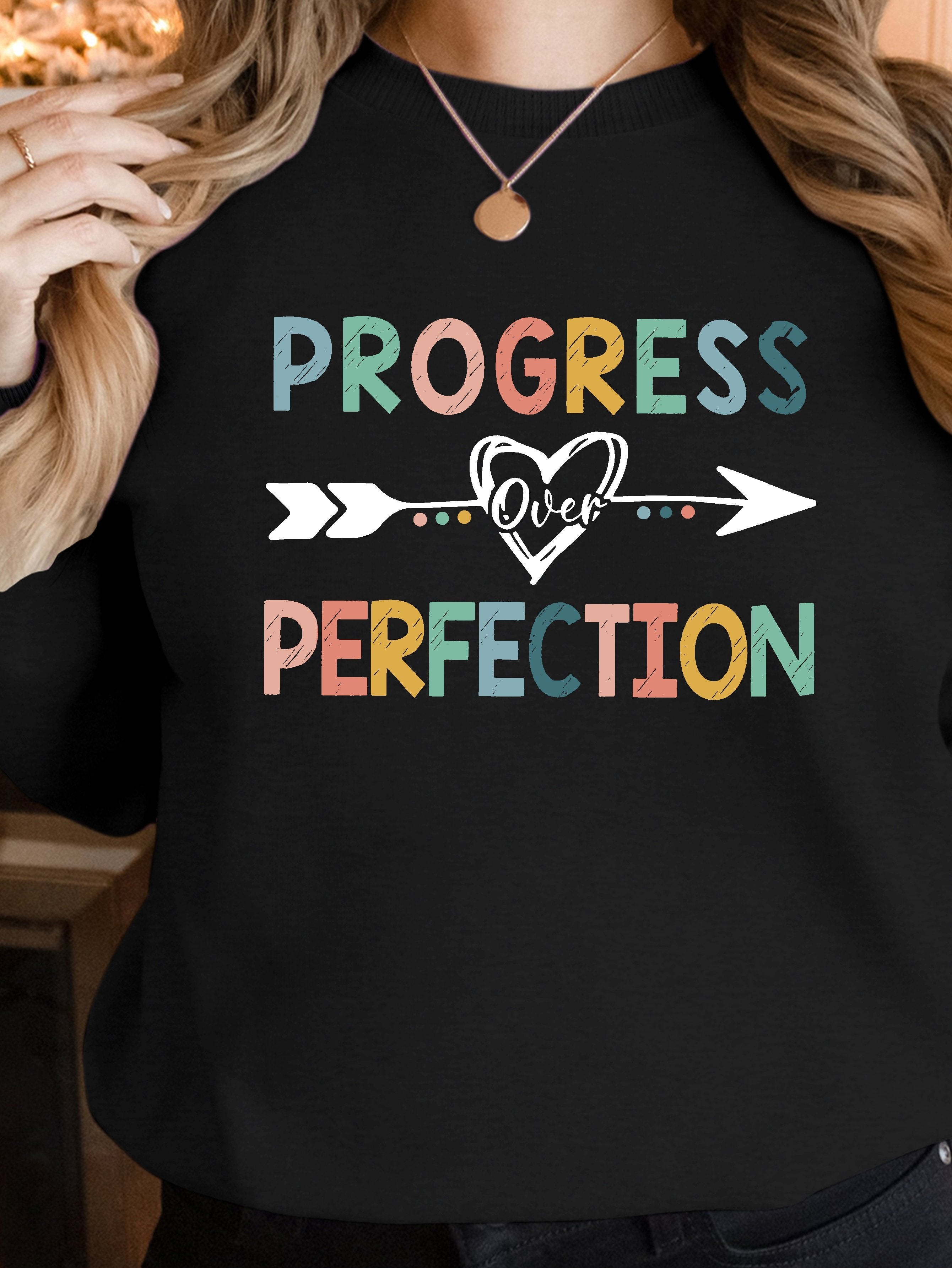 progress perfection women's sweatshirts