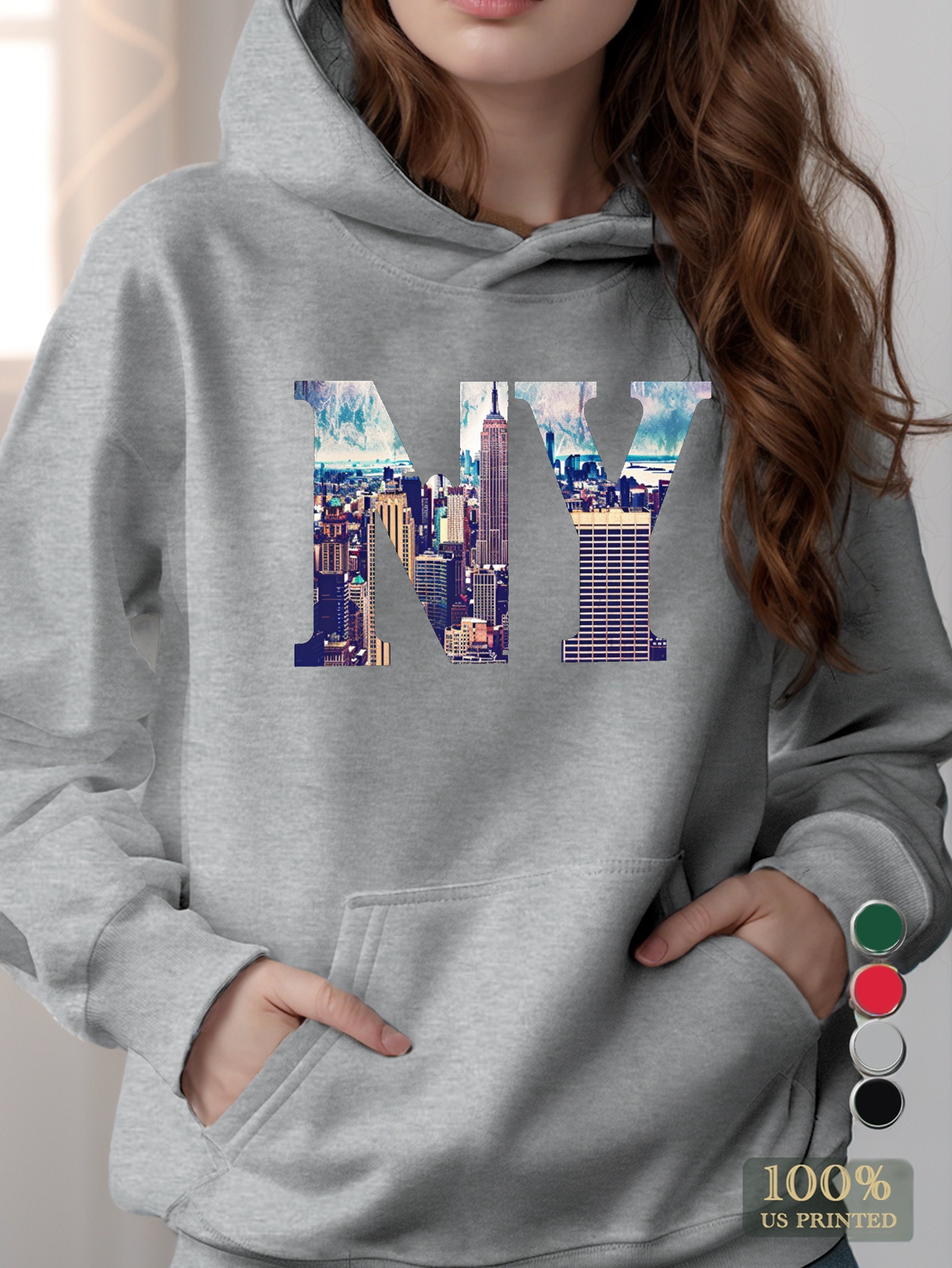 New York women's hooded sweatshirt