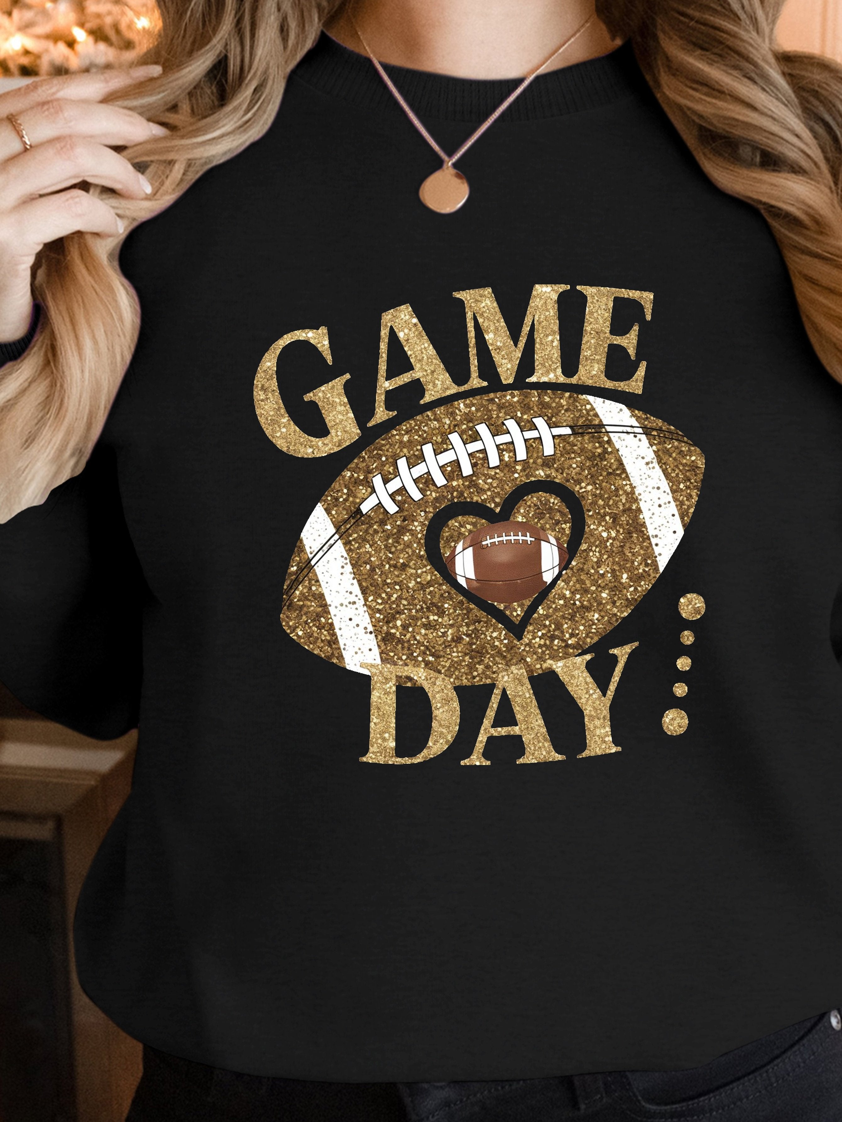 GAME DAY with football women's sweatshirts