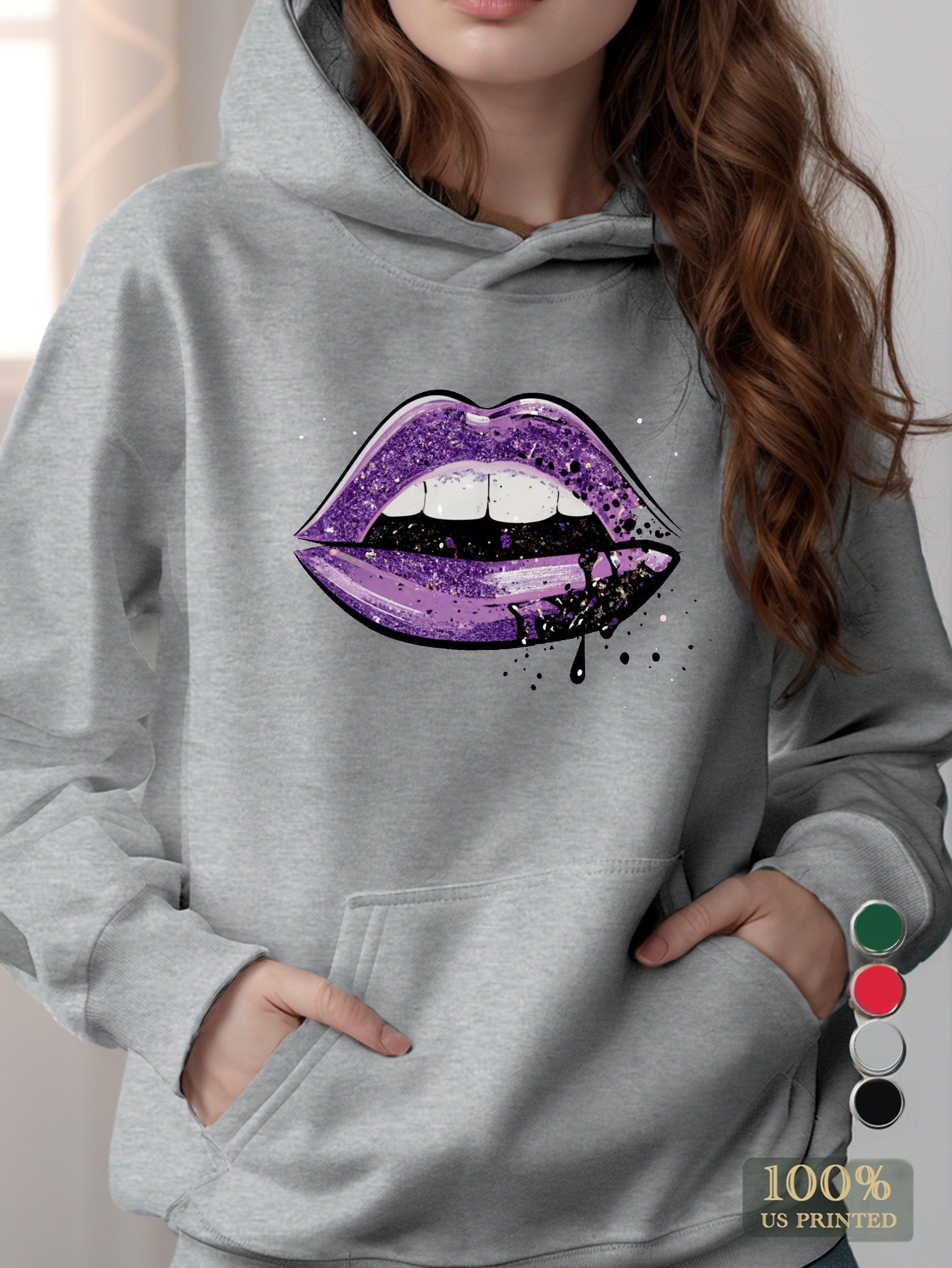 graphic women's hooded sweatshirt