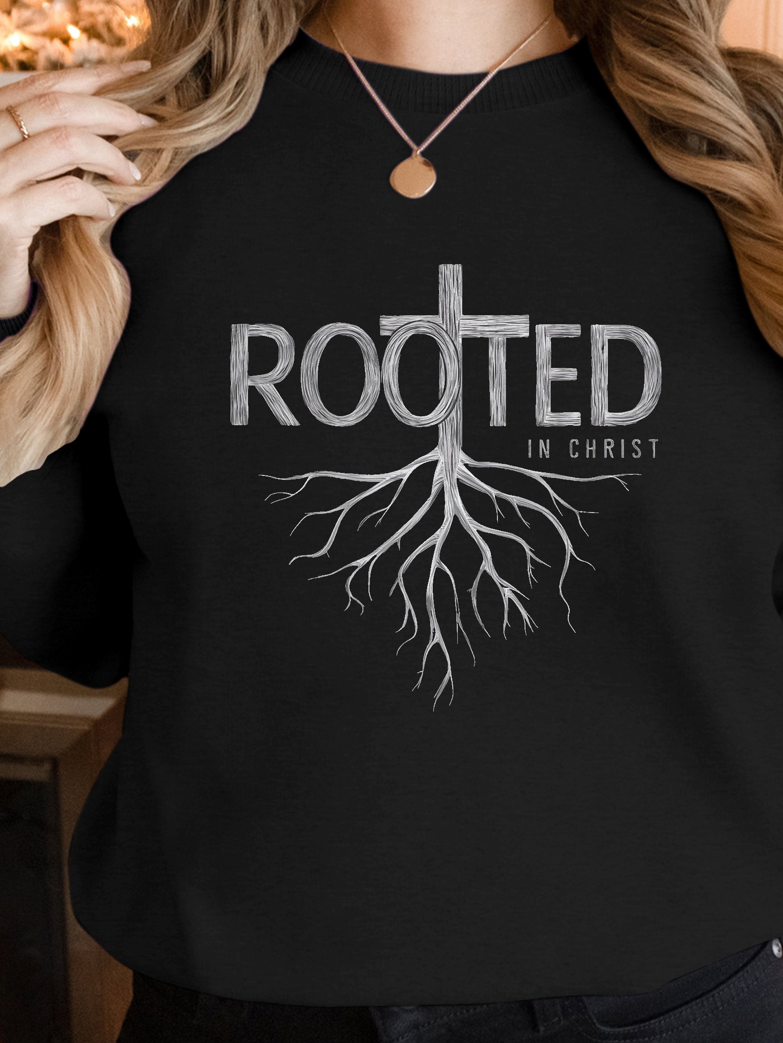 ROOTED illustration women's sweatshirts