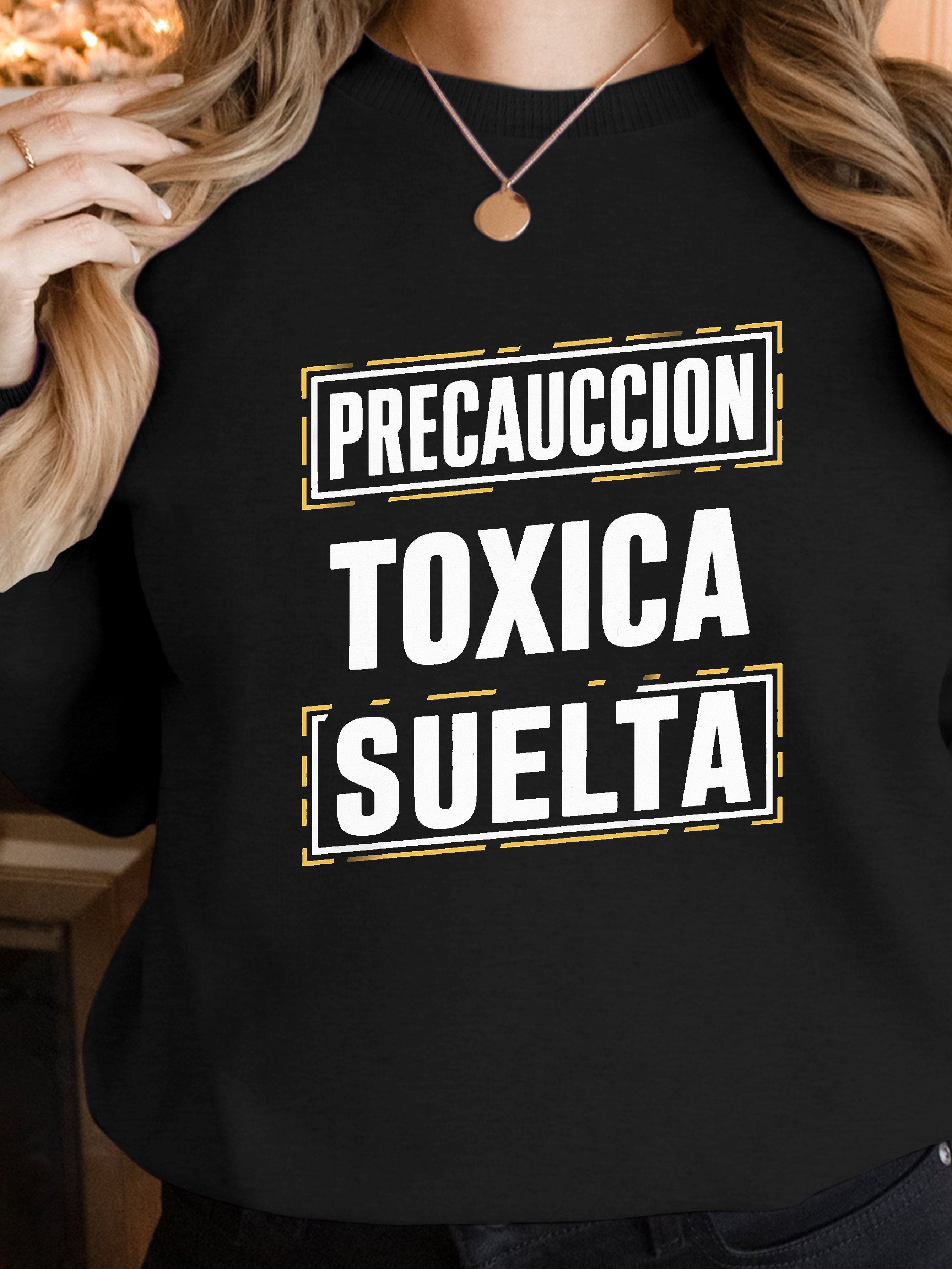 LOOSE TOXIC CAUTION women's sweatshirts