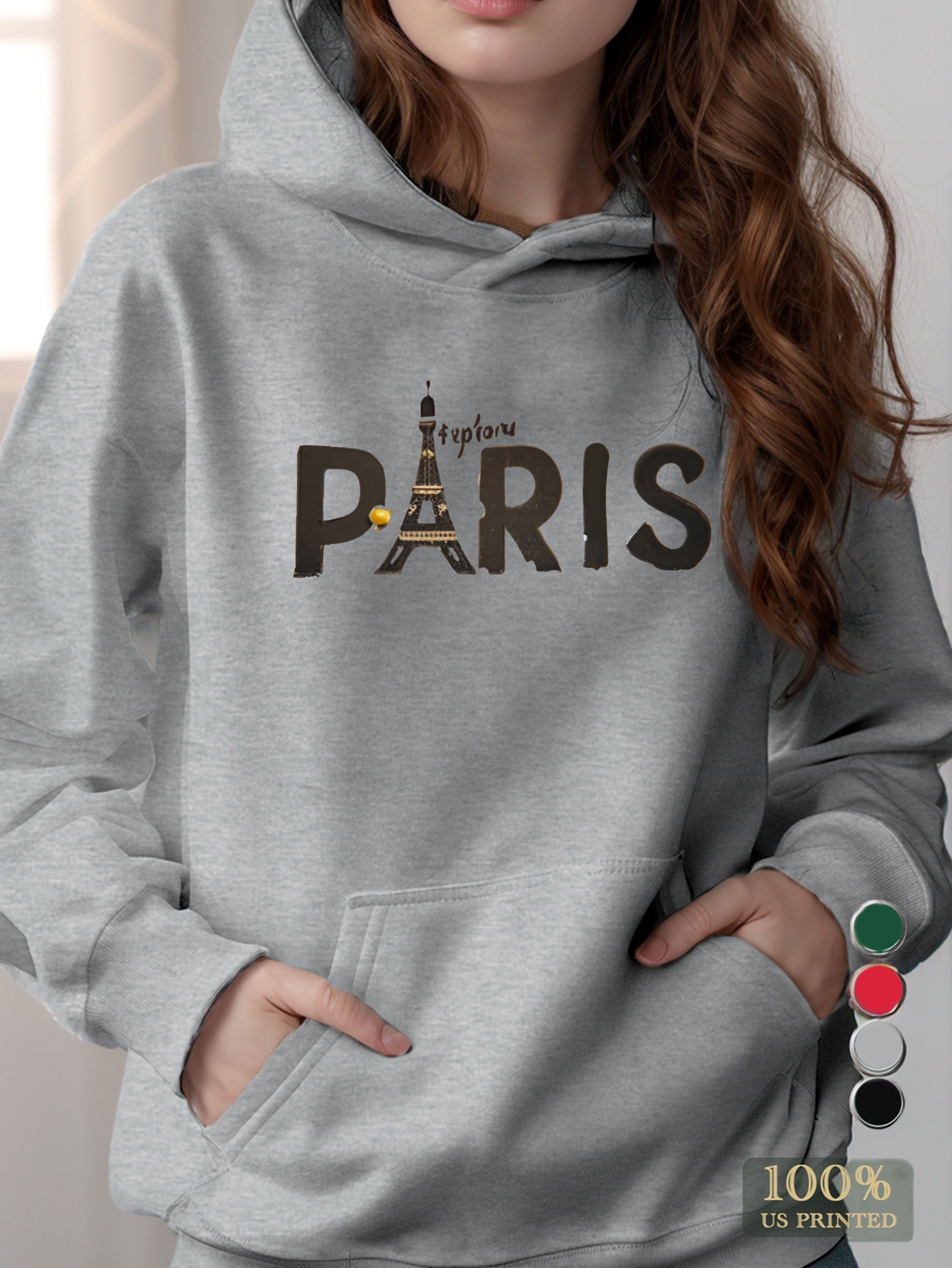 Explore Paris women's hooded sweatshirt