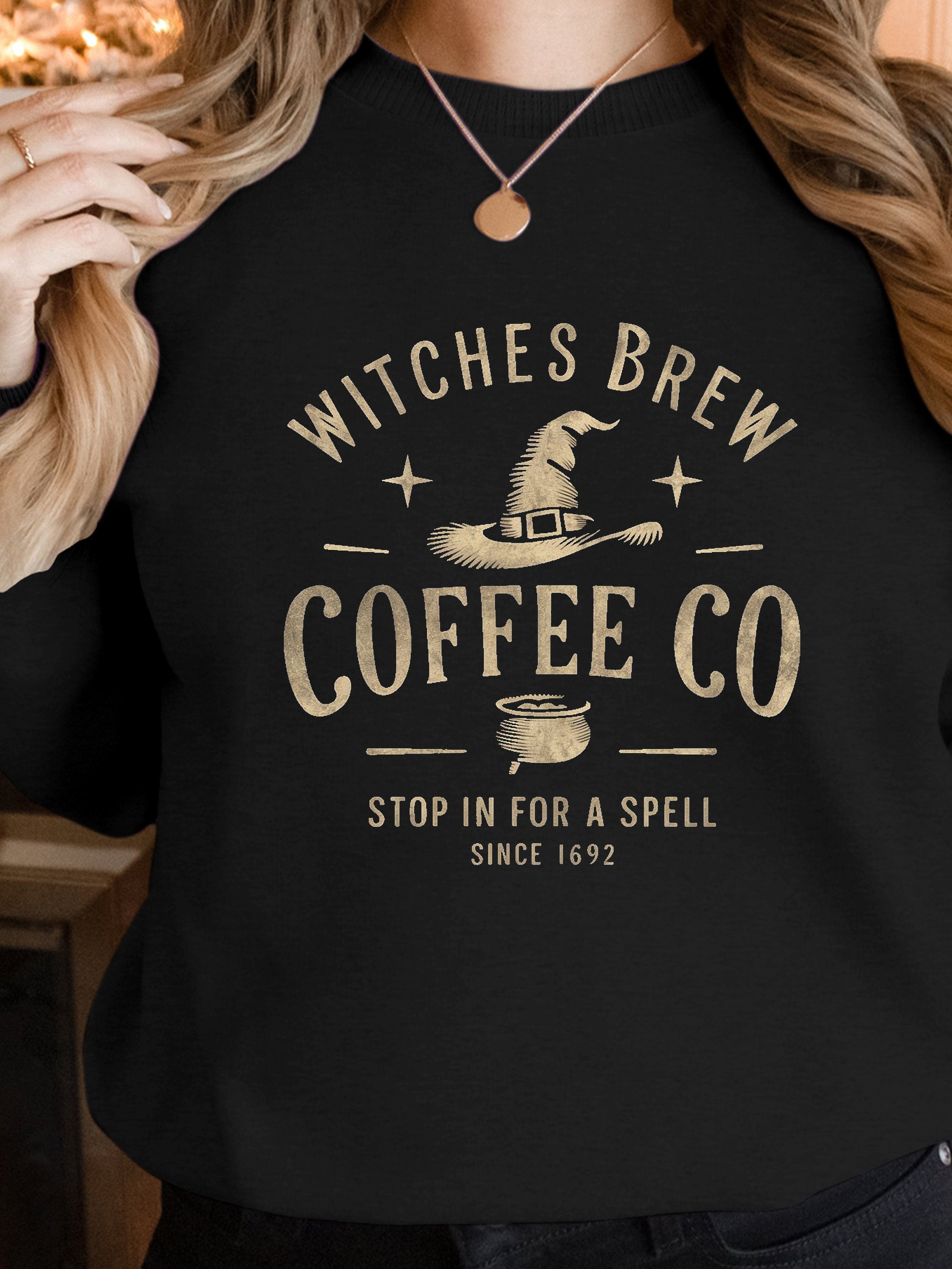 WITCHES BREW coffee shop women's sweatshirts