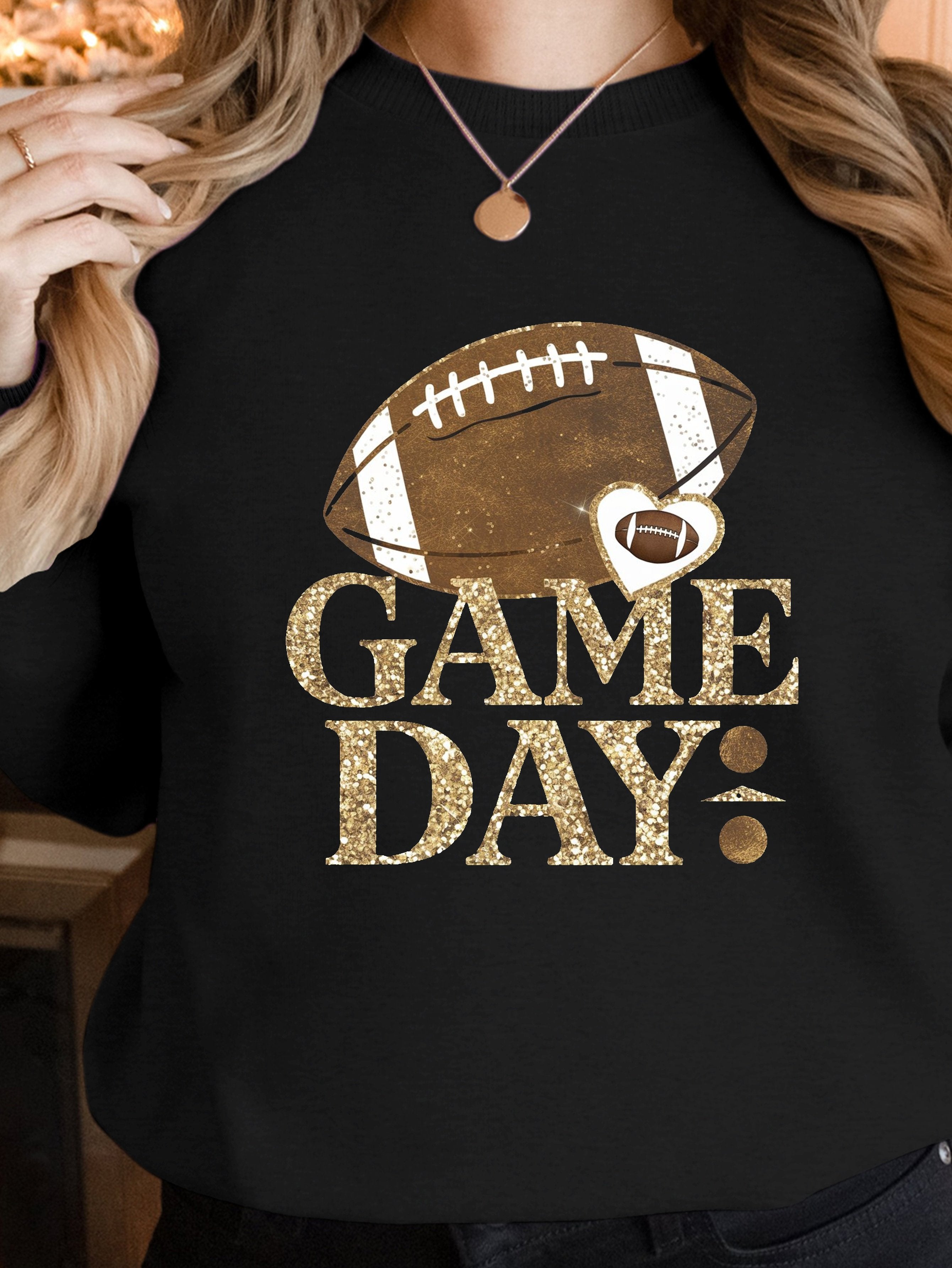 Vintage football graphic design women's sweatshirts