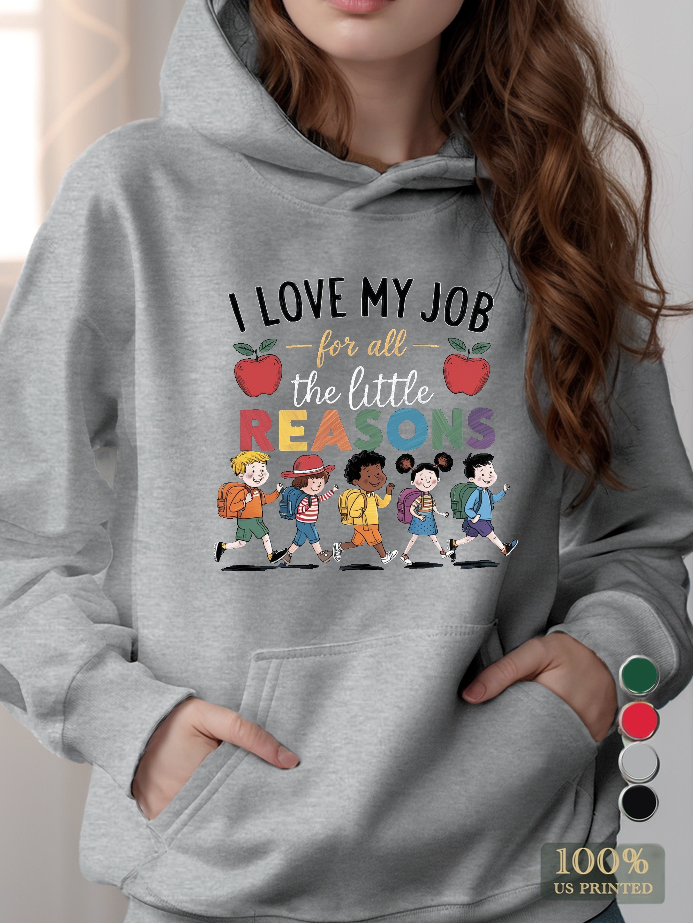 I LOVE MY JOB women's hooded sweatshirt