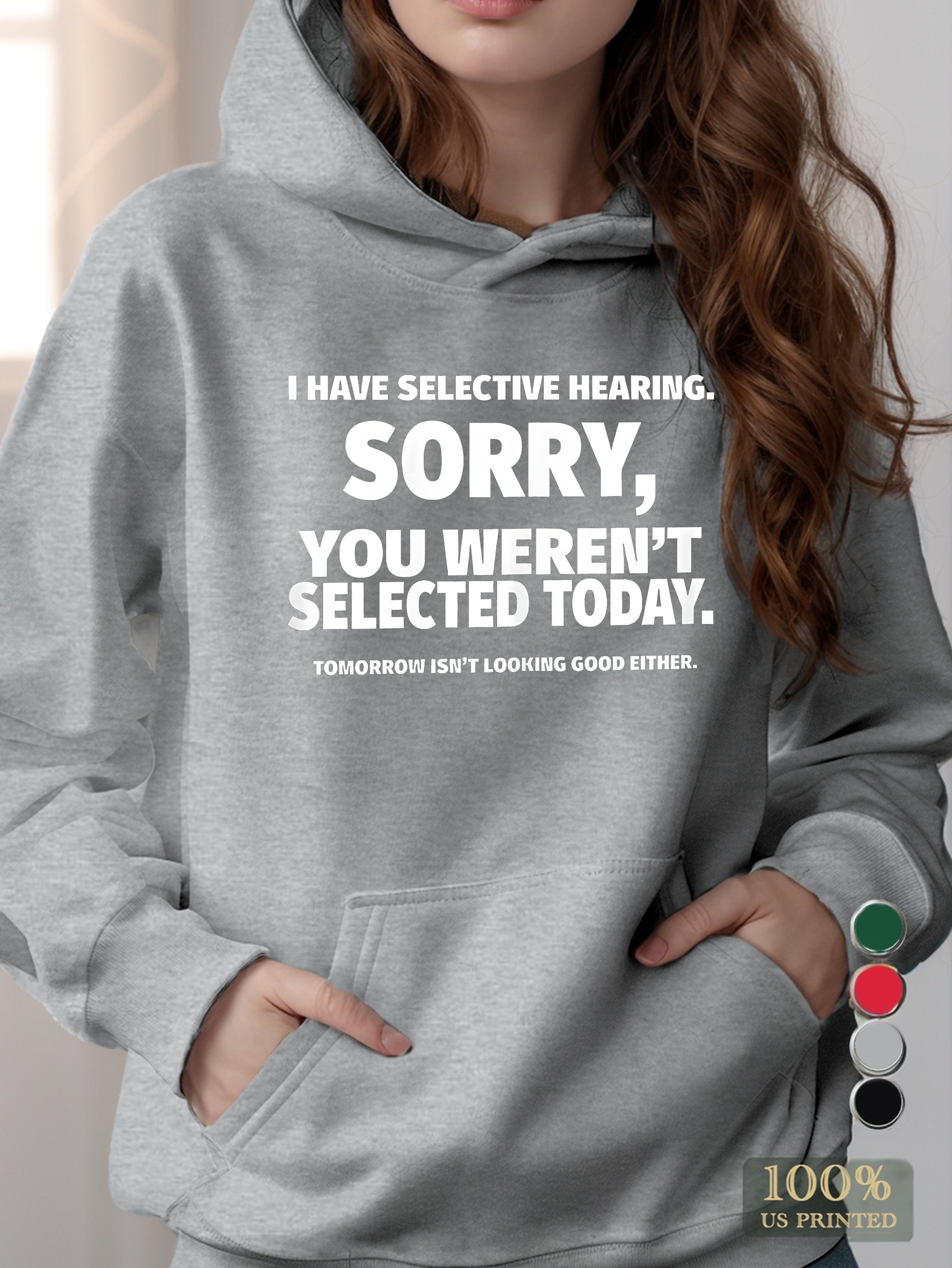 graphic women's hooded sweatshirt