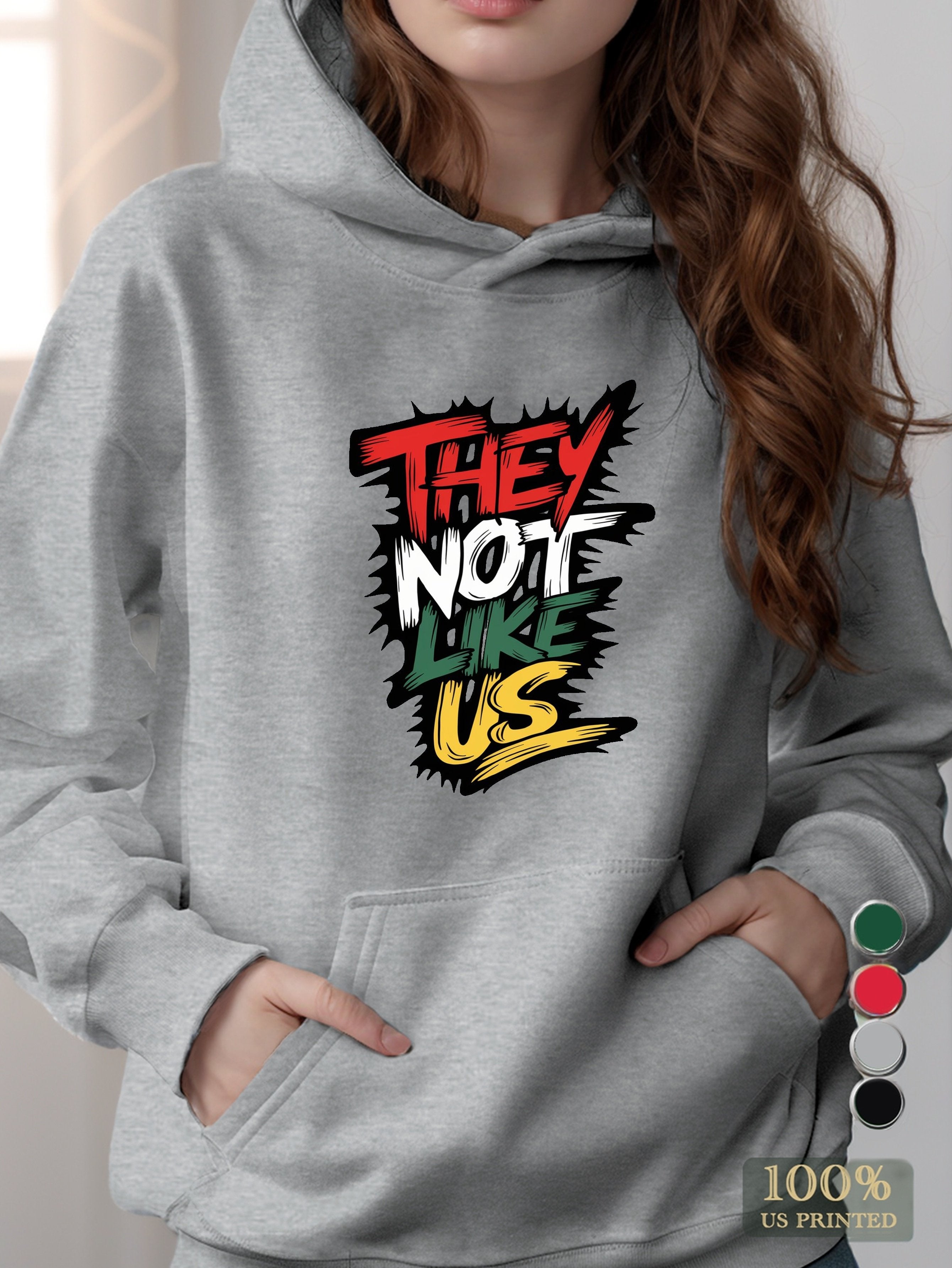 They not like us women's hooded sweatshirt