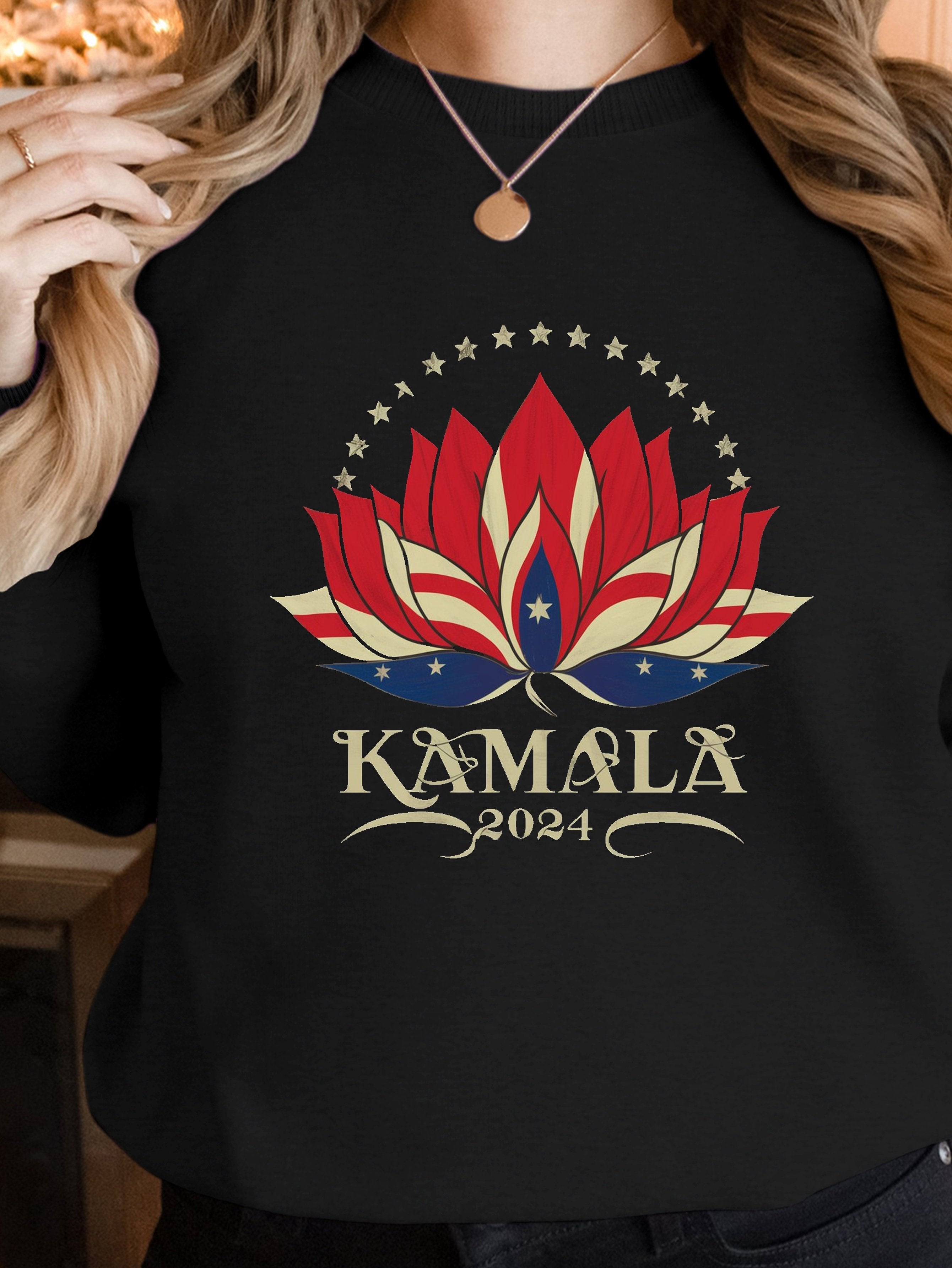 Kamala Harris 2024 lotus women's sweatshirts