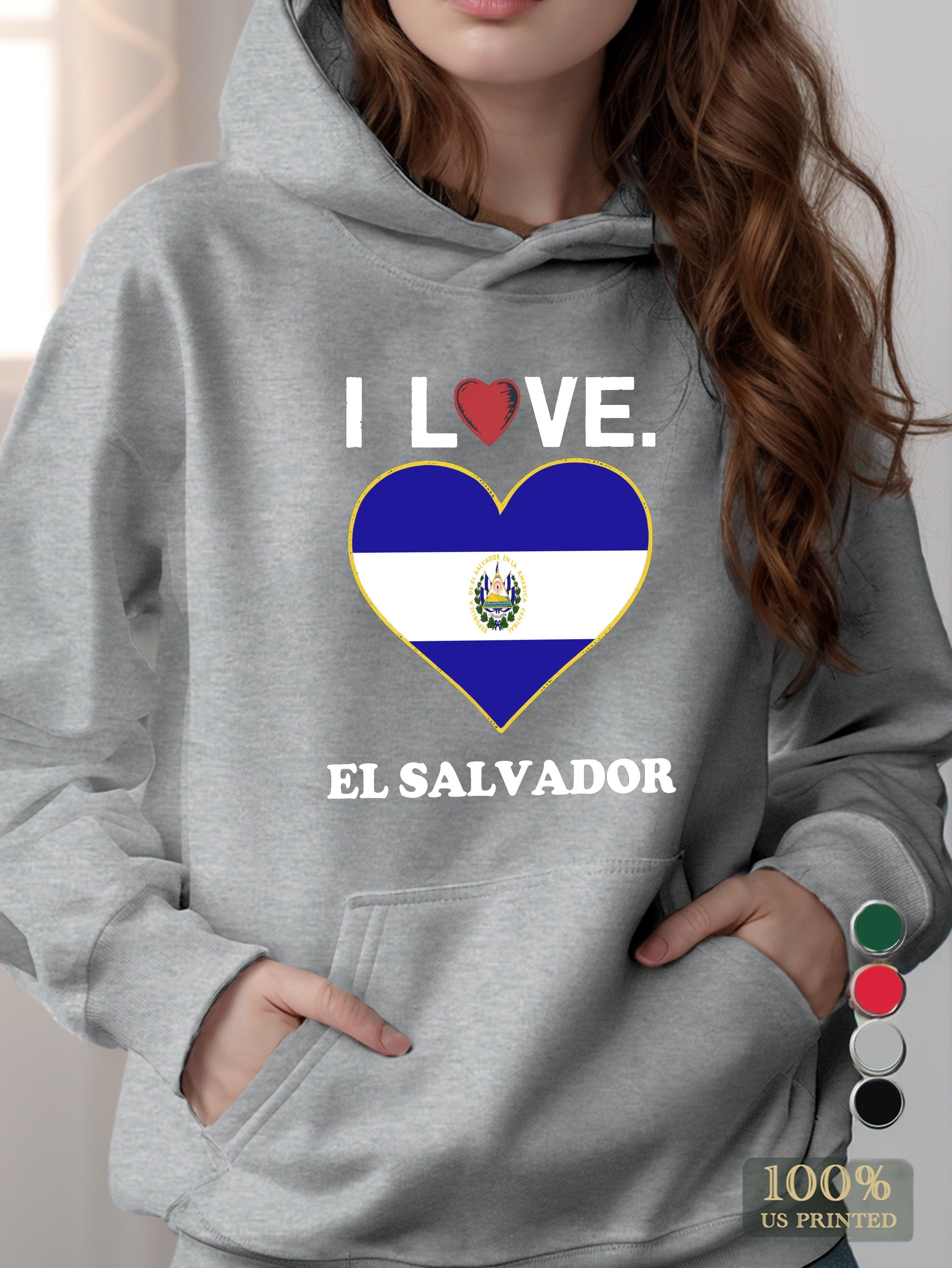 El Salvador women's hooded sweatshirt